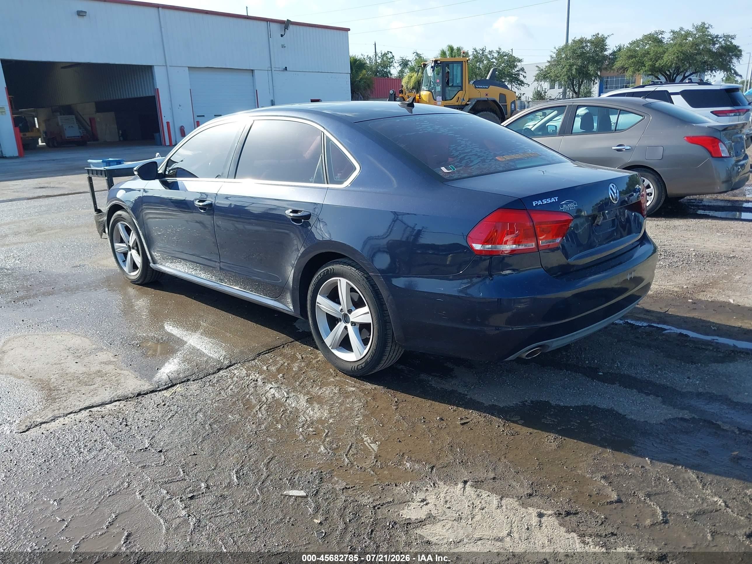 2012 Volkswagen Passat 2.5l Se Blue vin: 1VWBP7A36CC092026