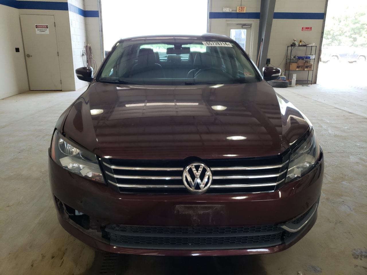 2013 Volkswagen Passat Se Burgundy vin: 1VWBP7A36DC009468