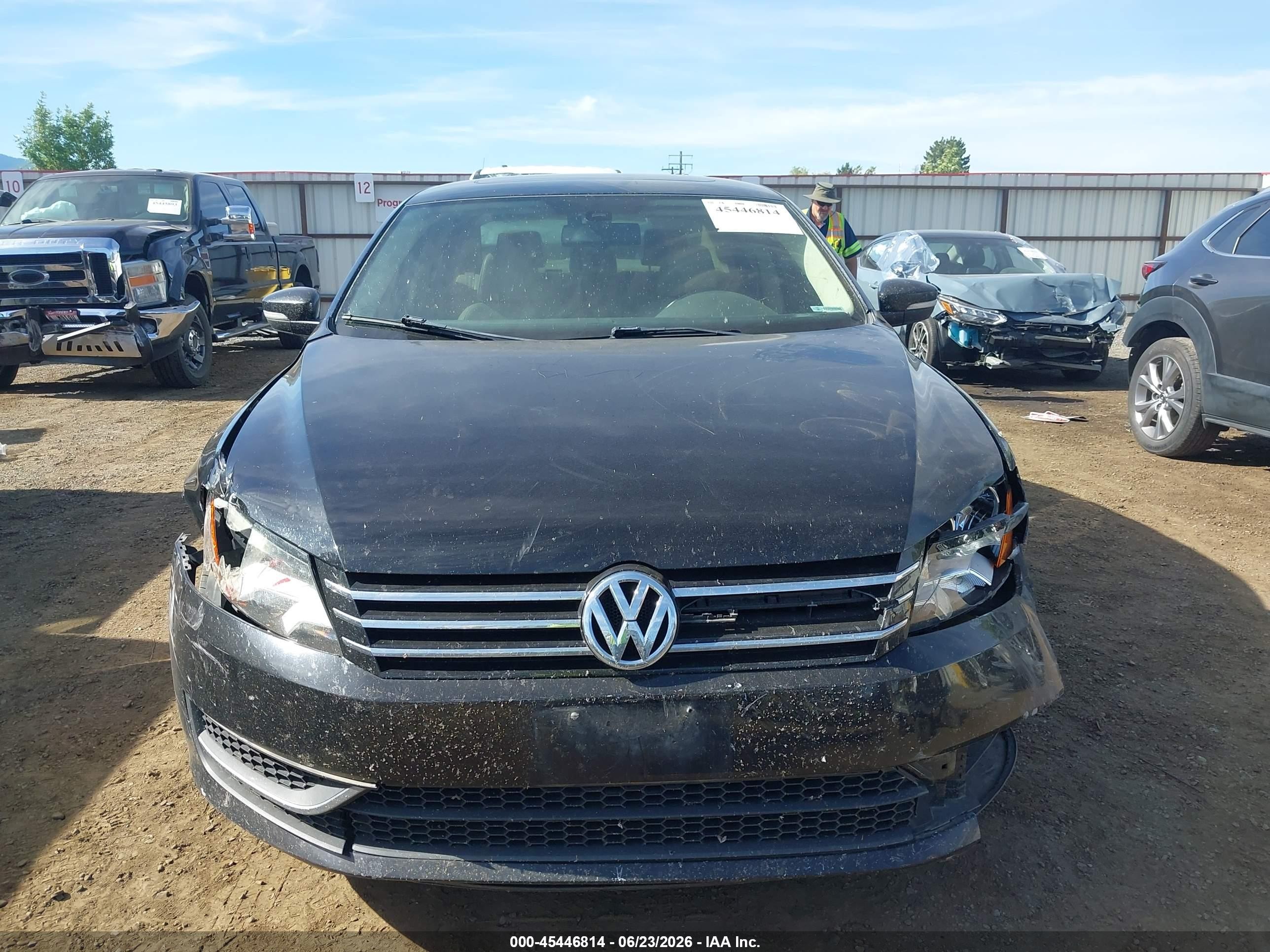 2013 Volkswagen Passat 2.5l Se Black vin: 1VWBP7A36DC025931
