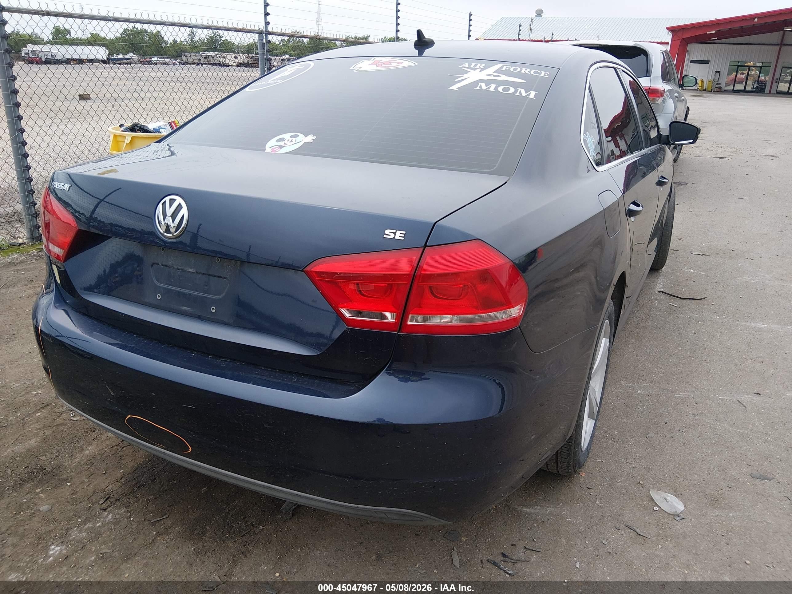 2013 Volkswagen Passat 2.5l Se Blue vin: 1VWBP7A36DC059867