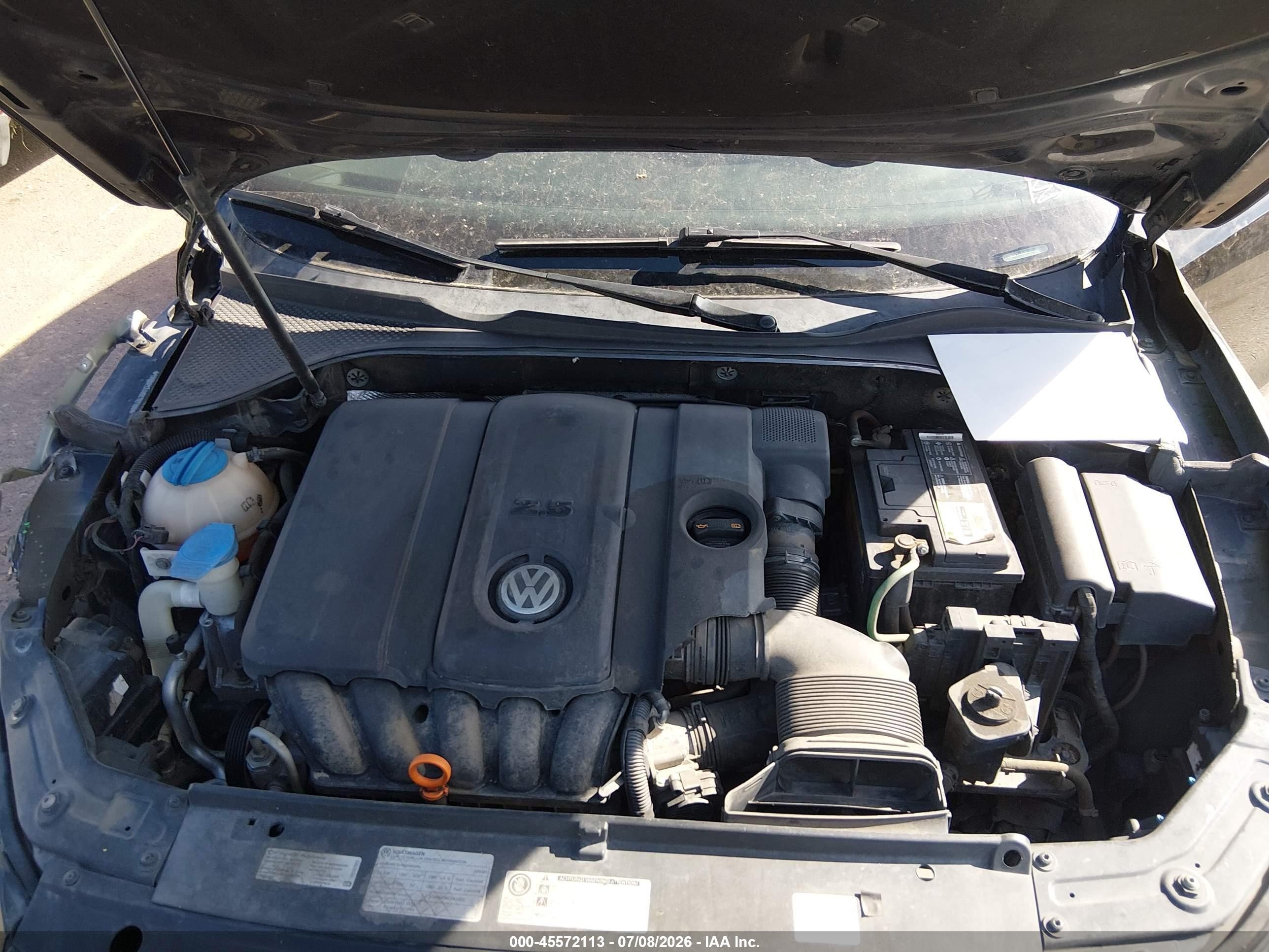 2013 Volkswagen Passat 2.5l Se Black vin: 1VWBP7A36DC127665