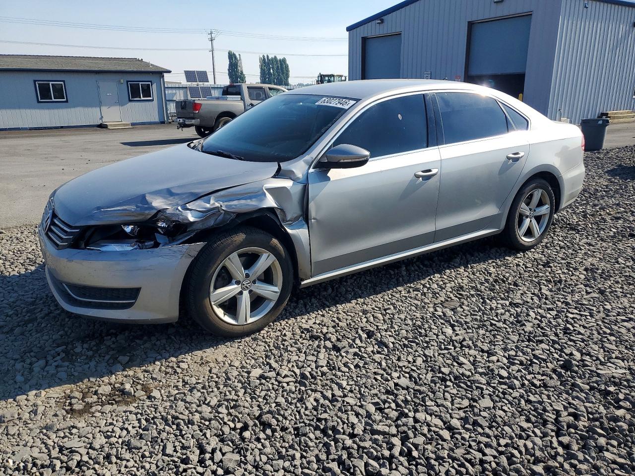 2012 Volkswagen Passat Se Silver vin: 1VWBP7A37CC099986