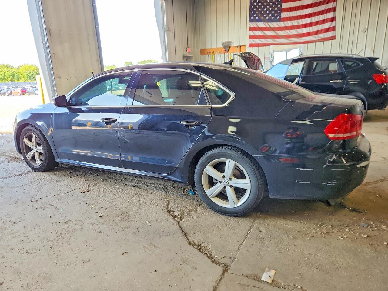 2012 Volkswagen Passat Se Black vin: 1VWBP7A37CC101252