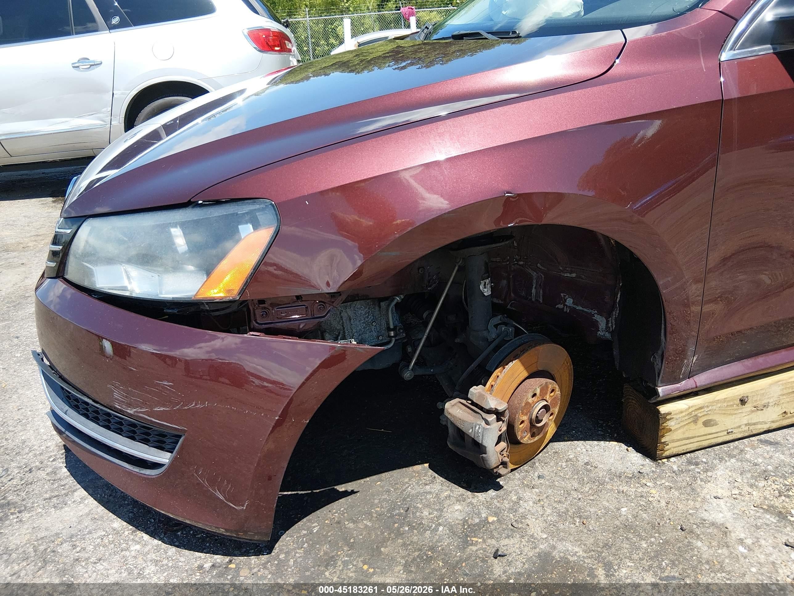 2013 Volkswagen Passat 2.5l Se Maroon vin: 1VWBP7A37DC097527