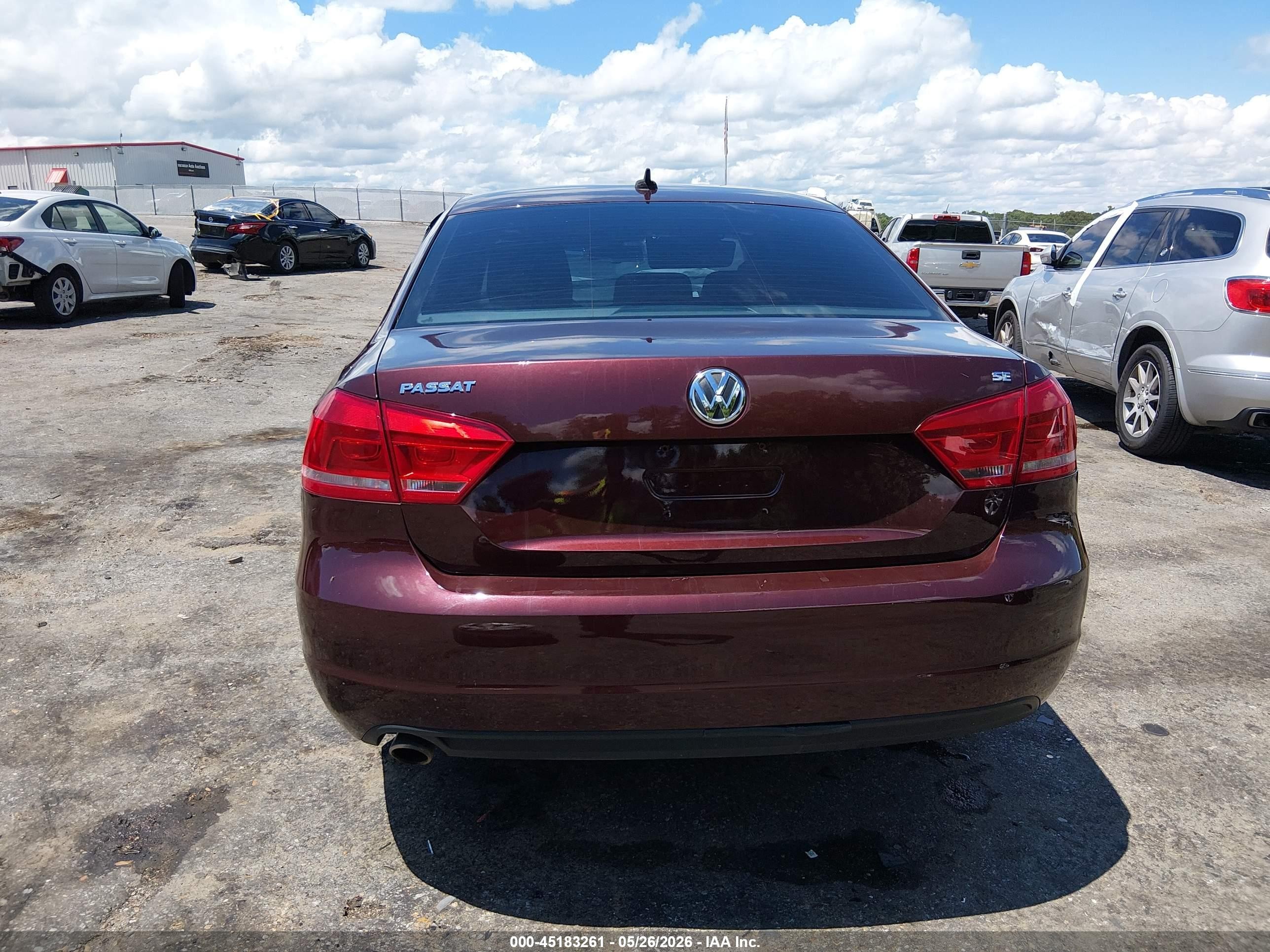 2013 Volkswagen Passat 2.5l Se Maroon vin: 1VWBP7A37DC097527