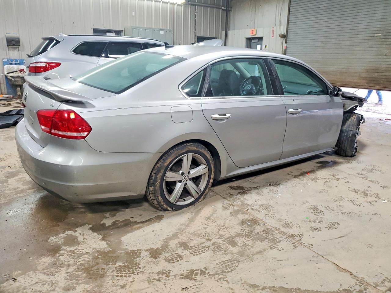2013 Volkswagen Passat Se Silver vin: 1VWBP7A37DC097981