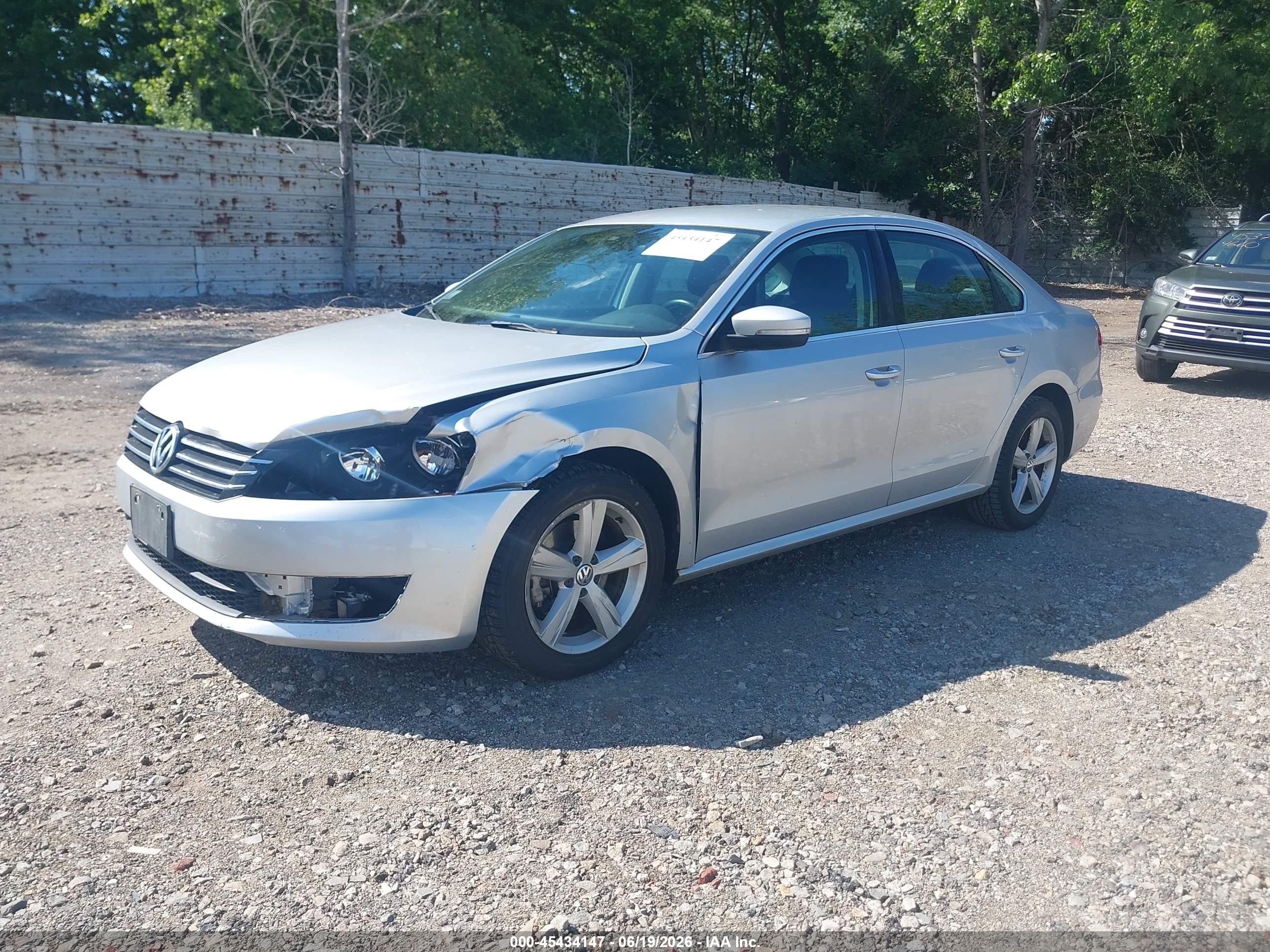2013 Volkswagen Passat 2.5l Se Silver vin: 1VWBP7A37DC101513