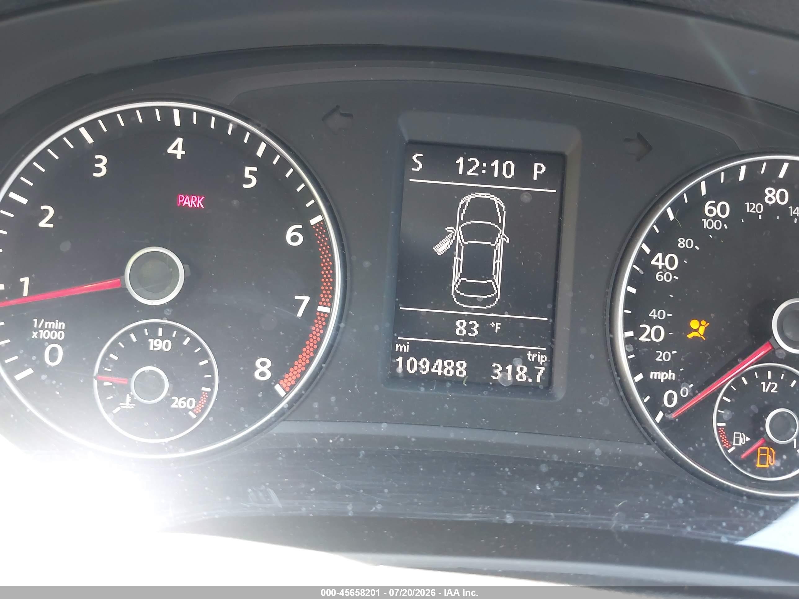 2013 Volkswagen Passat 2.5l Se Gray vin: 1VWBP7A37DC119980