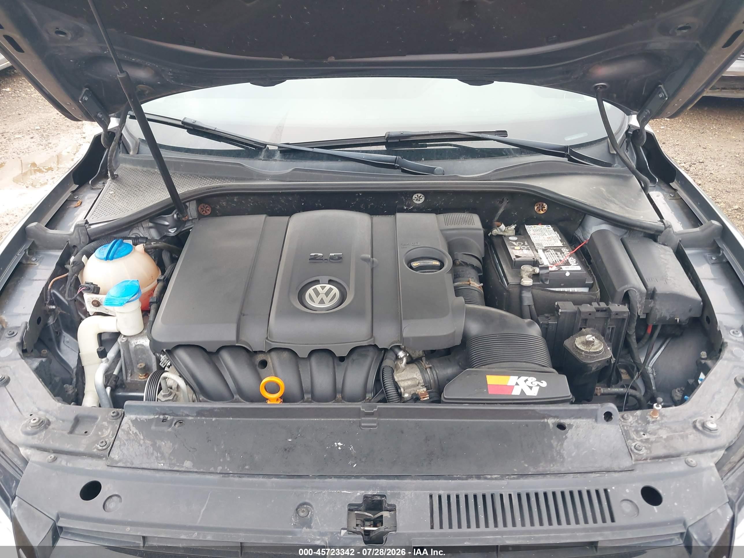 2013 Volkswagen Passat 2.5l Se Gray vin: 1VWBP7A37DC131272
