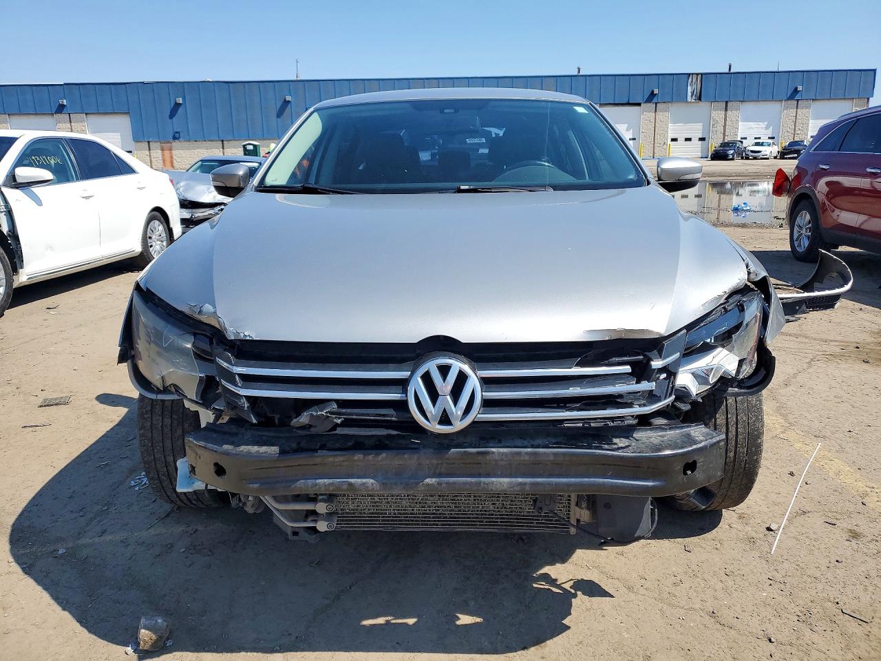 2014 Volkswagen Passat Se Silver vin: 1VWBP7A37EC015278