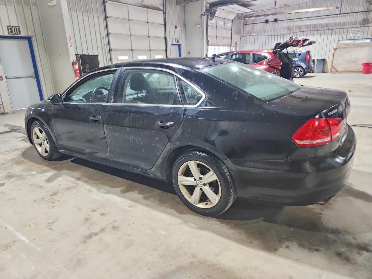 2012 Volkswagen Passat Se Black vin: 1VWBP7A38CC011866