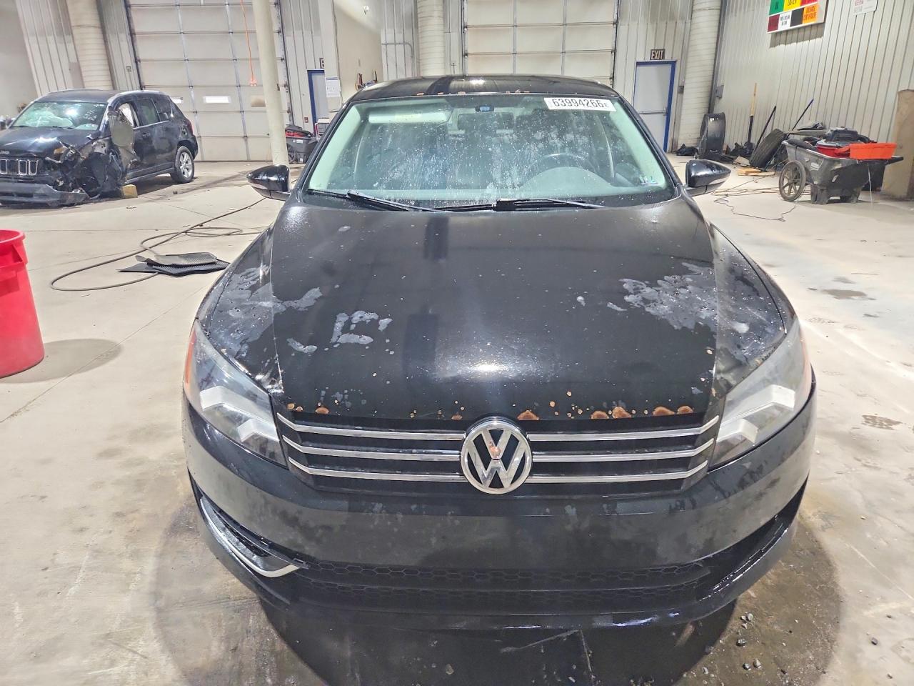 2012 Volkswagen Passat Se Black vin: 1VWBP7A38CC011866