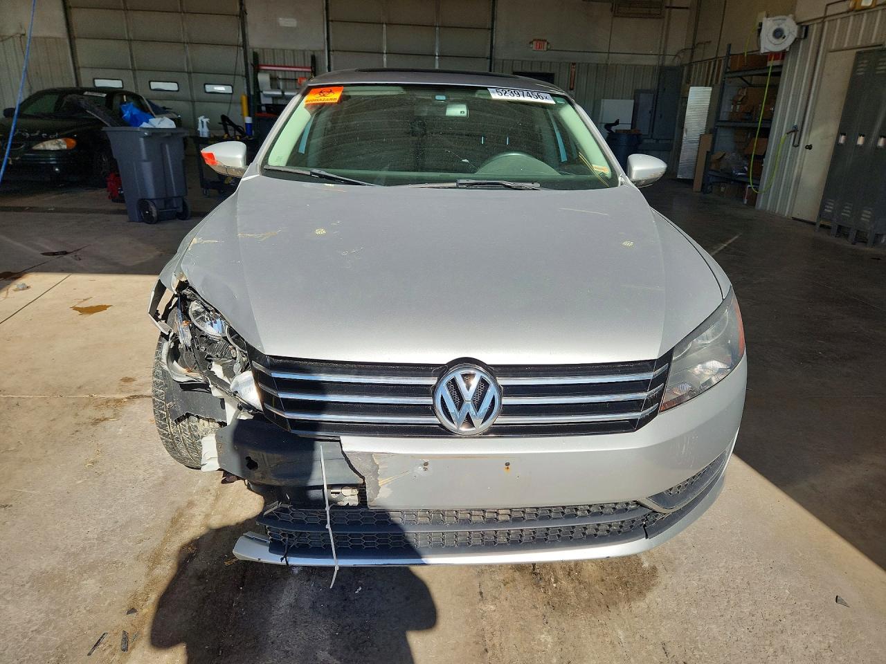 2012 Volkswagen Passat Se Silver vin: 1VWBP7A38CC021779