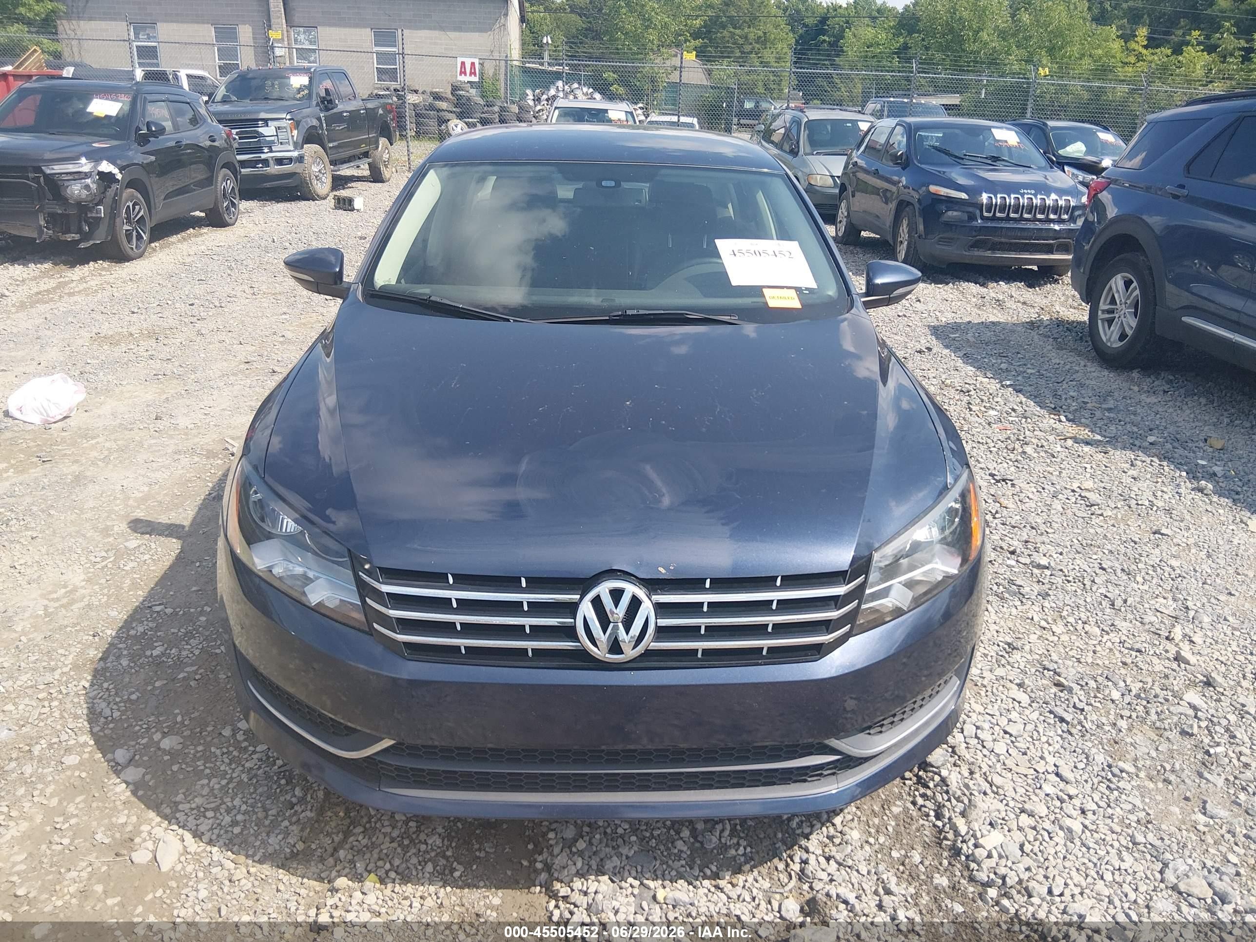 2012 Volkswagen Passat 2.5l Se Синий vin: 1VWBP7A38CC052238