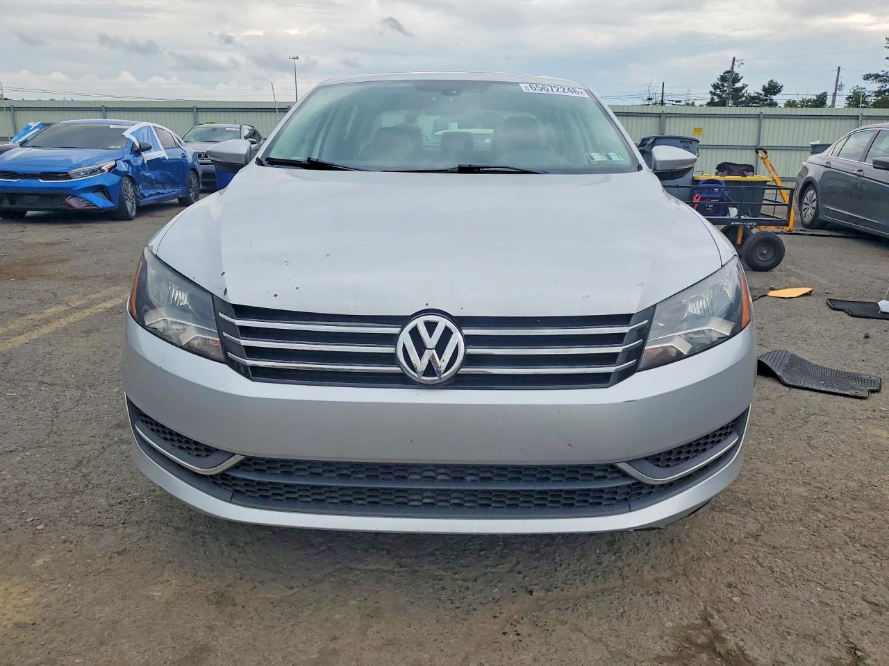 2012 Volkswagen Passat Se Silver vin: 1VWBP7A38CC081707