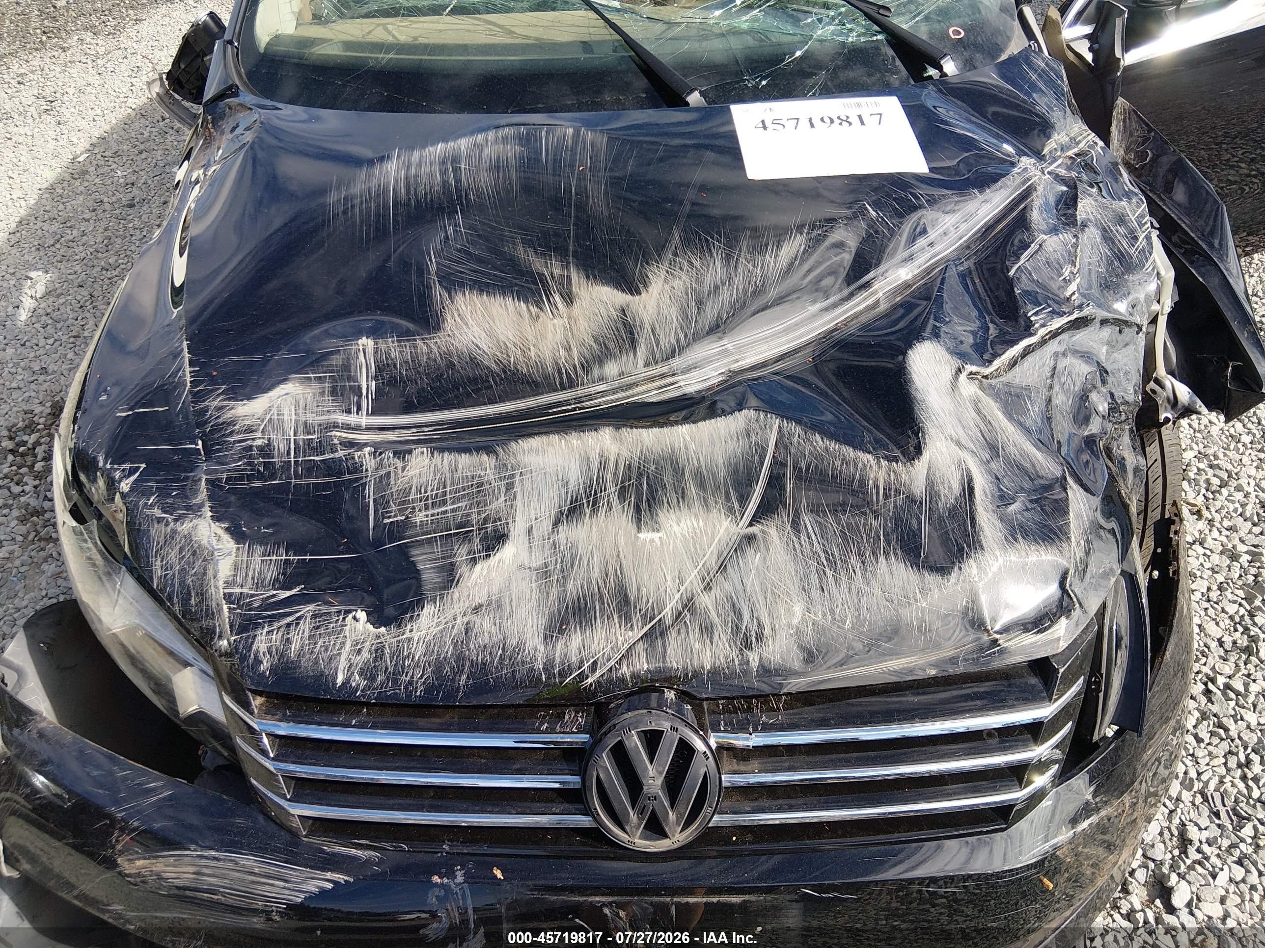 2012 Volkswagen Passat 2.5l Se Black vin: 1VWBP7A38CC089547
