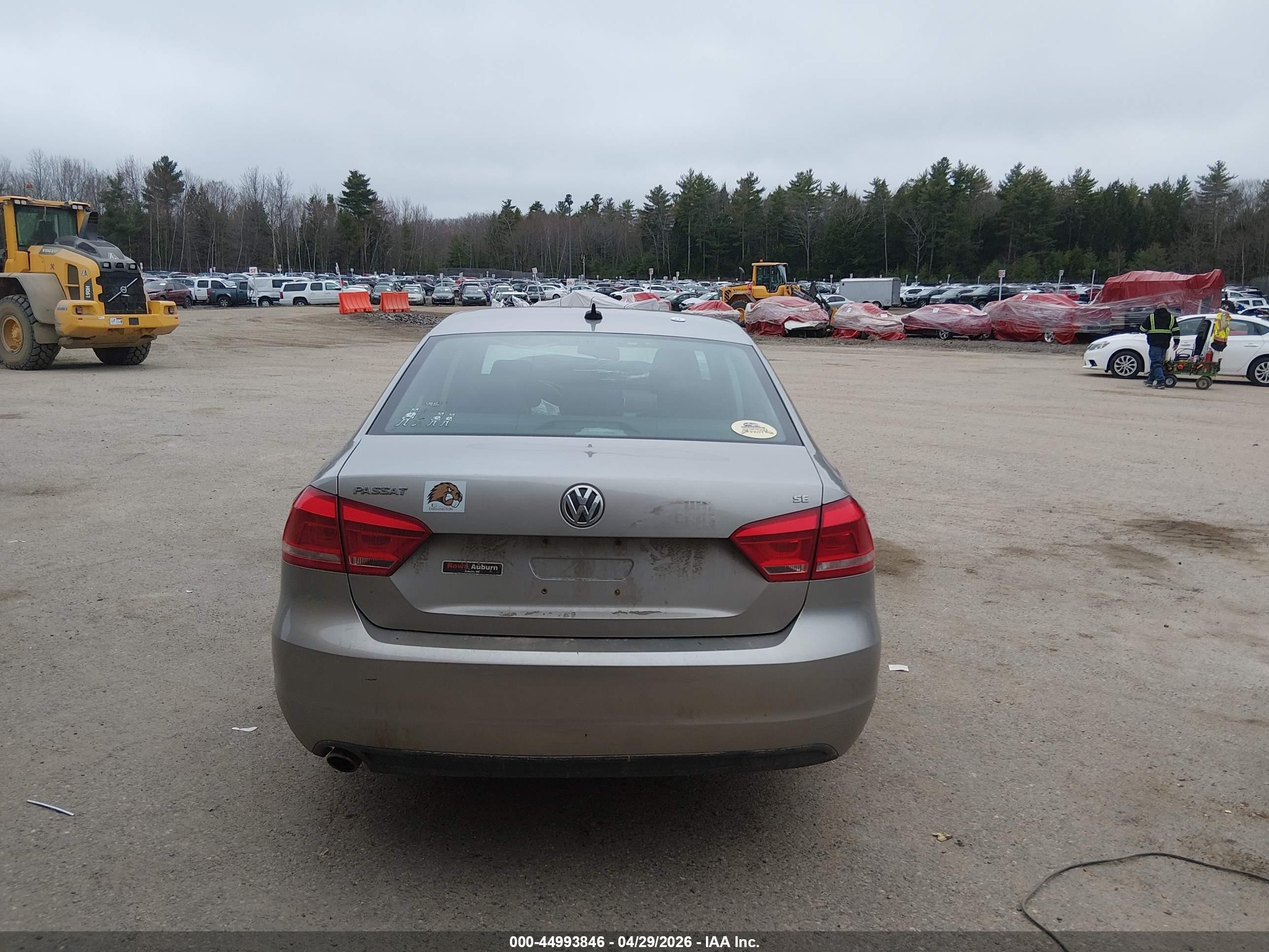 2013 Volkswagen Passat 2.5l Se Gray vin: 1VWBP7A38DC005714