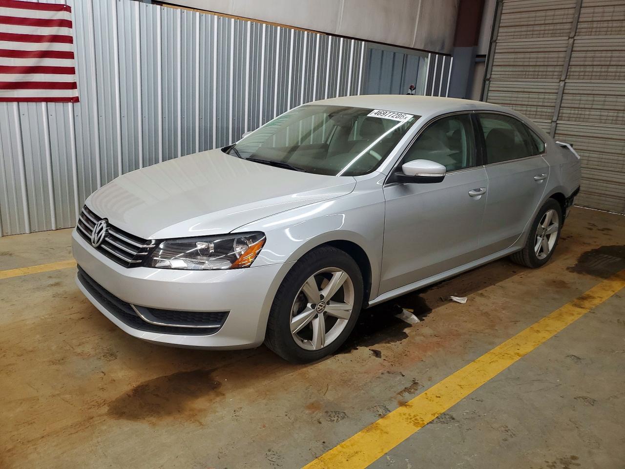 2013 Volkswagen Passat Se Silver vin: 1VWBP7A38DC013389
