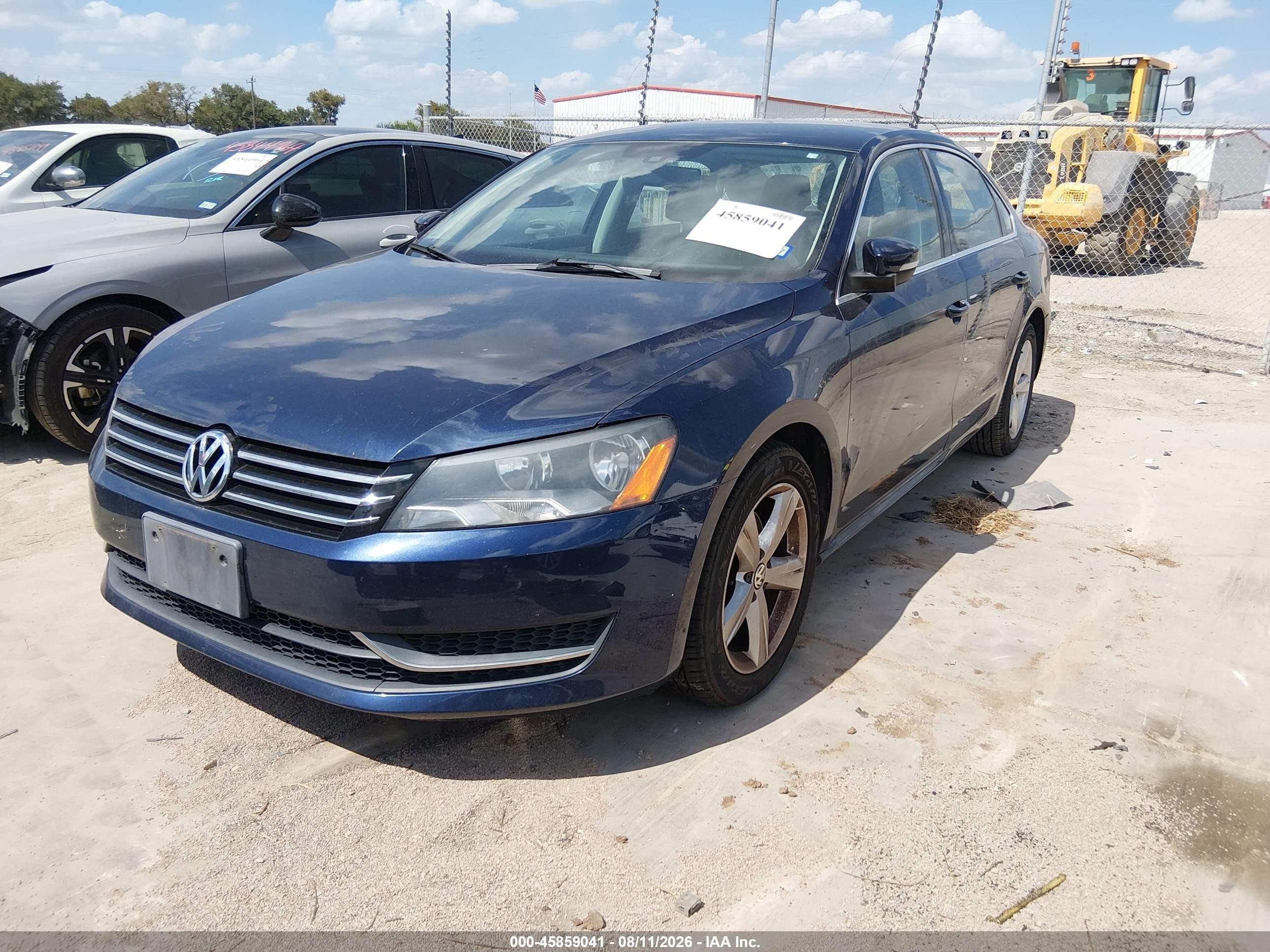 2013 Volkswagen Passat 2.5l Se Blue vin: 1VWBP7A38DC102492