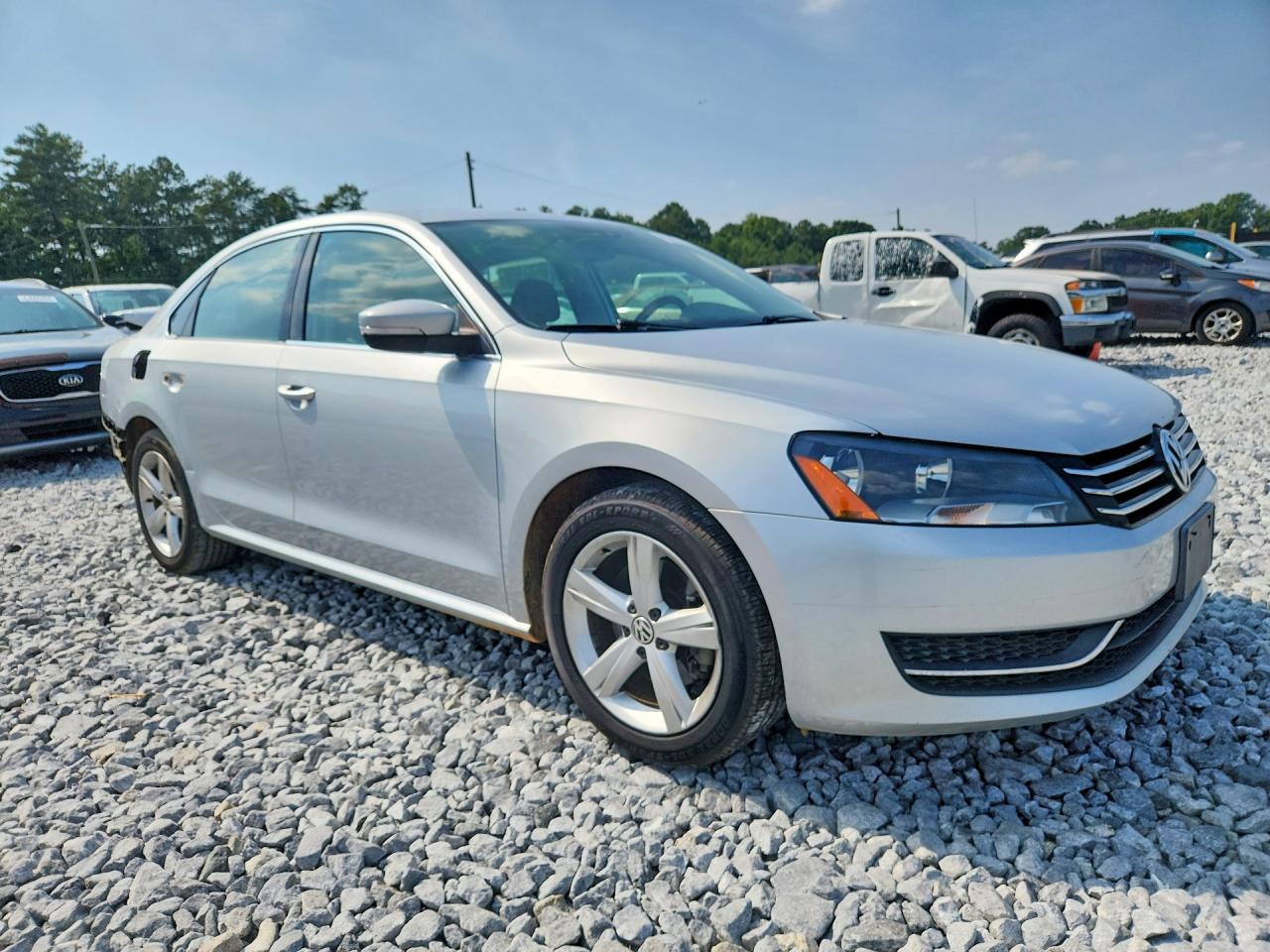 2013 Volkswagen Passat Se Silver vin: 1VWBP7A38DC104419