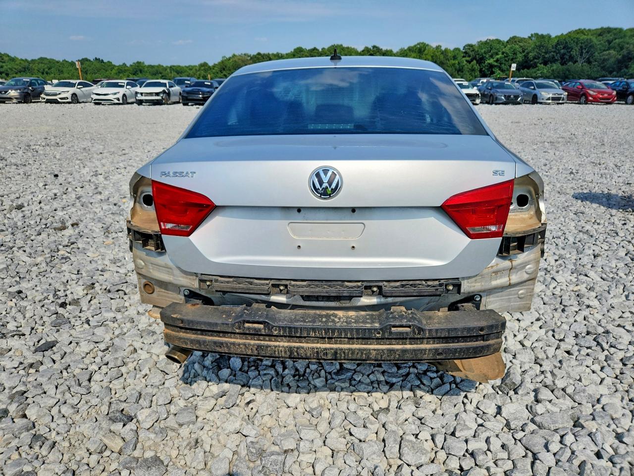 2013 Volkswagen Passat Se Silver vin: 1VWBP7A38DC104419