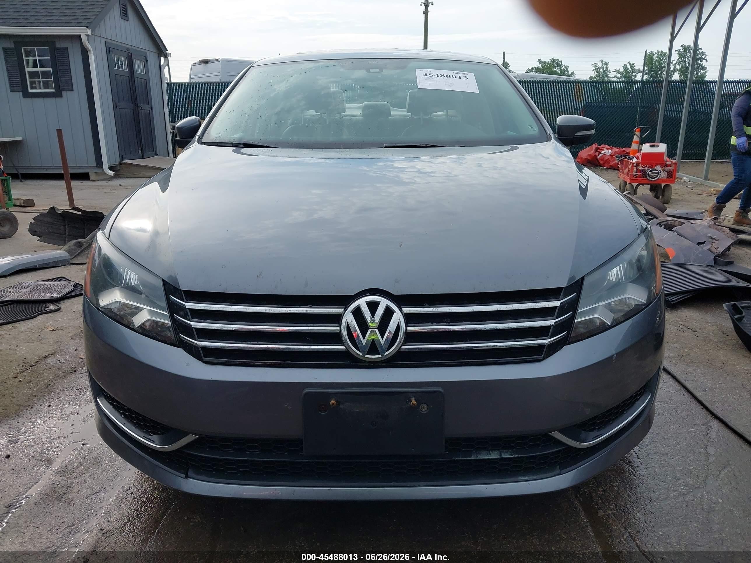 2014 Volkswagen Passat 2.5l Se Gray vin: 1VWBP7A38EC016116