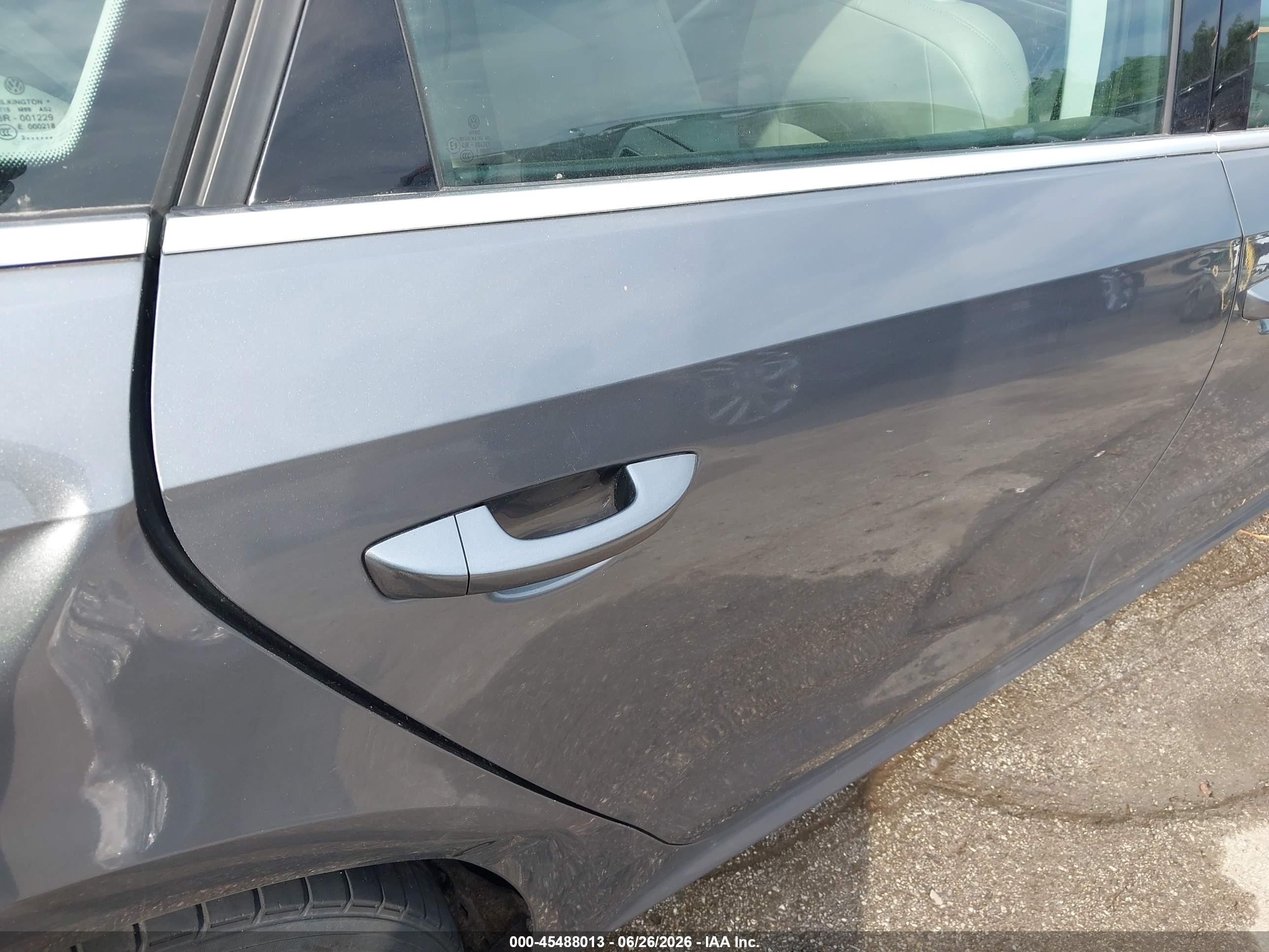 2014 Volkswagen Passat 2.5l Se Gray vin: 1VWBP7A38EC016116