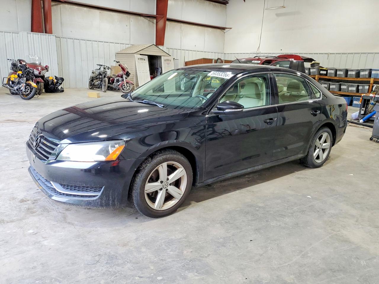 2012 Volkswagen Passat Se Black vin: 1VWBP7A39CC006871