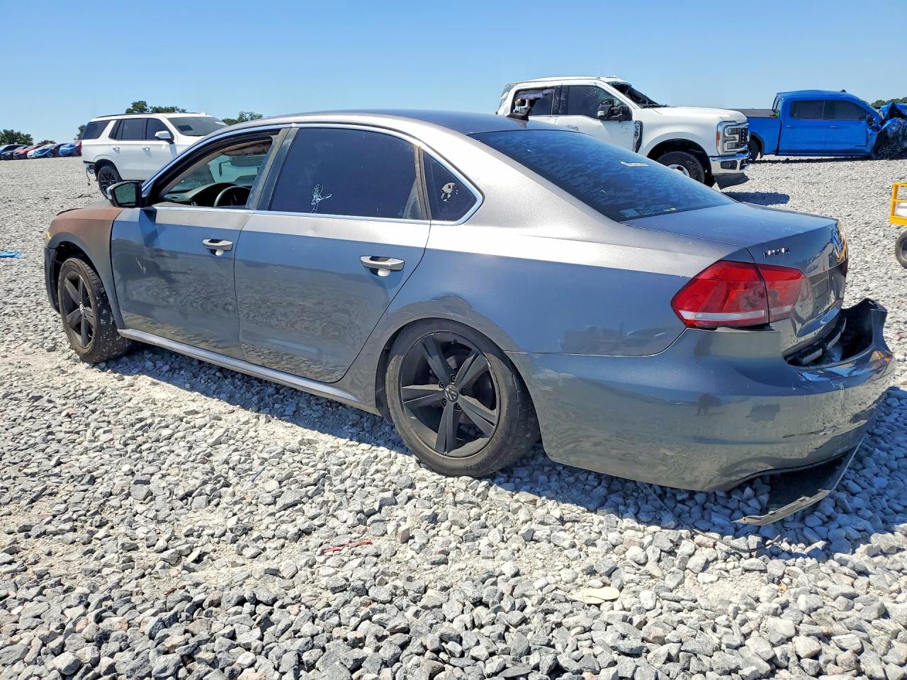 2012 Volkswagen Passat Se Gray vin: 1VWBP7A39CC058744