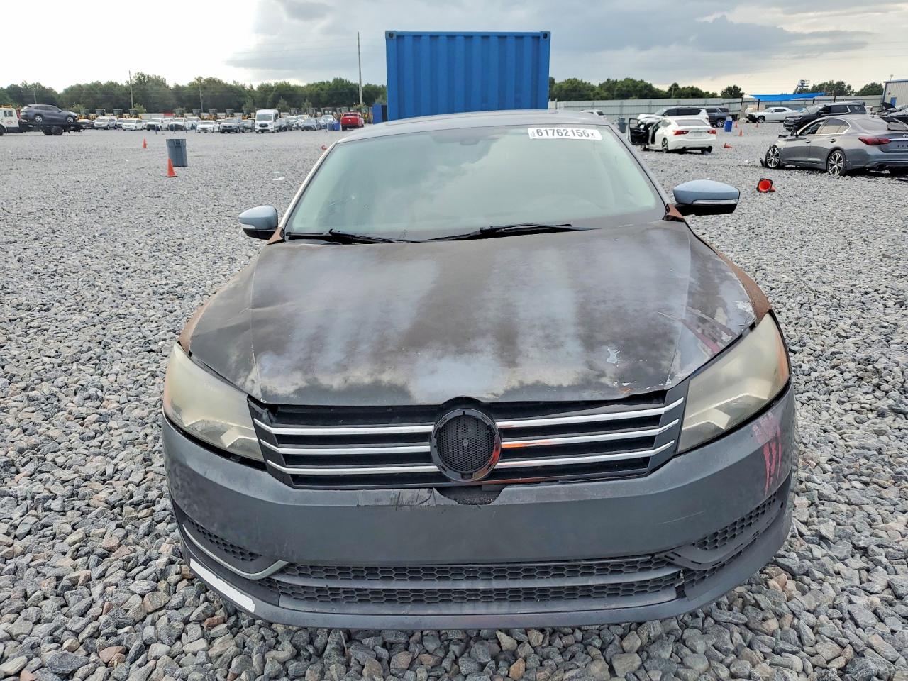 2012 Volkswagen Passat Se Gray vin: 1VWBP7A39CC058744