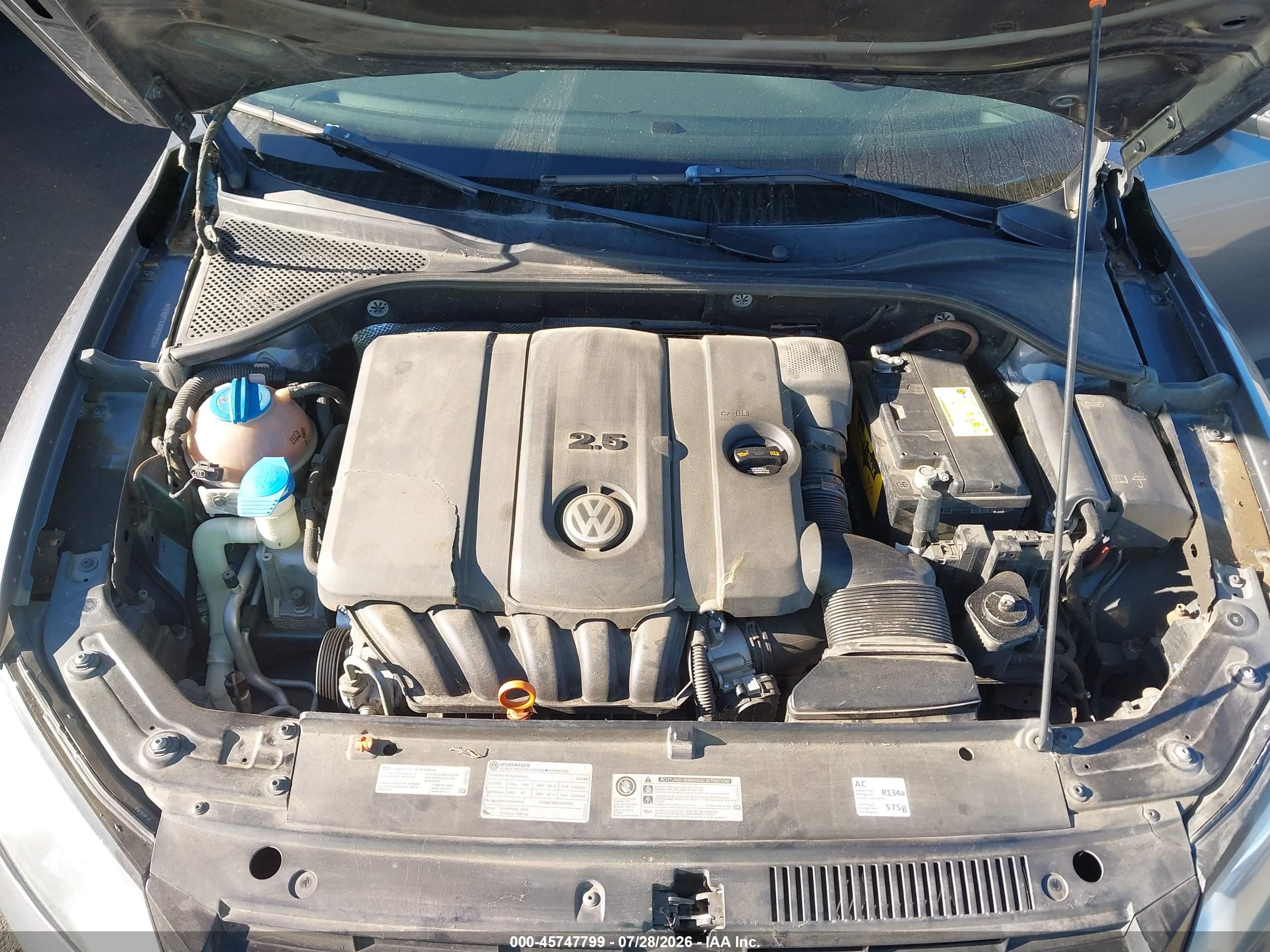 2013 Volkswagen Passat 2.5l Se Gray vin: 1VWBP7A39DC018228