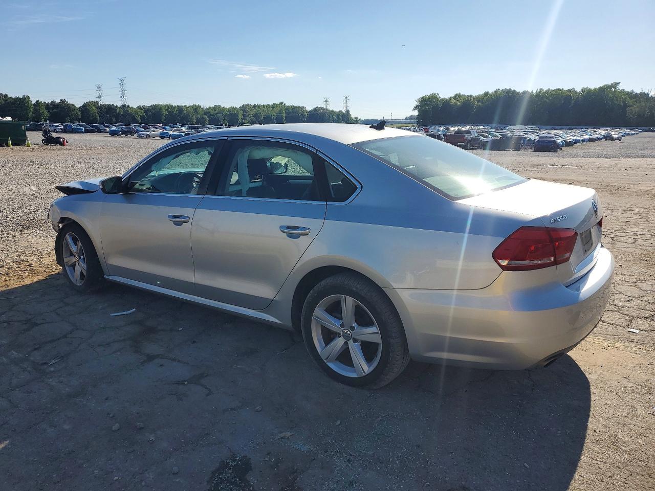 2013 Volkswagen Passat Se Silver vin: 1VWBP7A39DC099506