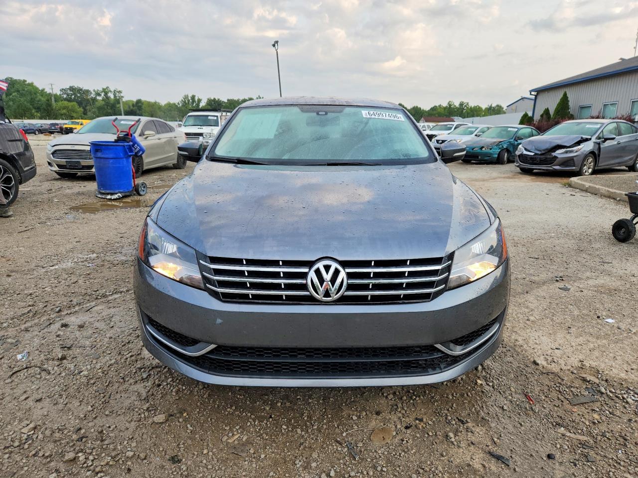 2013 Volkswagen Passat Se Gray vin: 1VWBP7A39DC107636