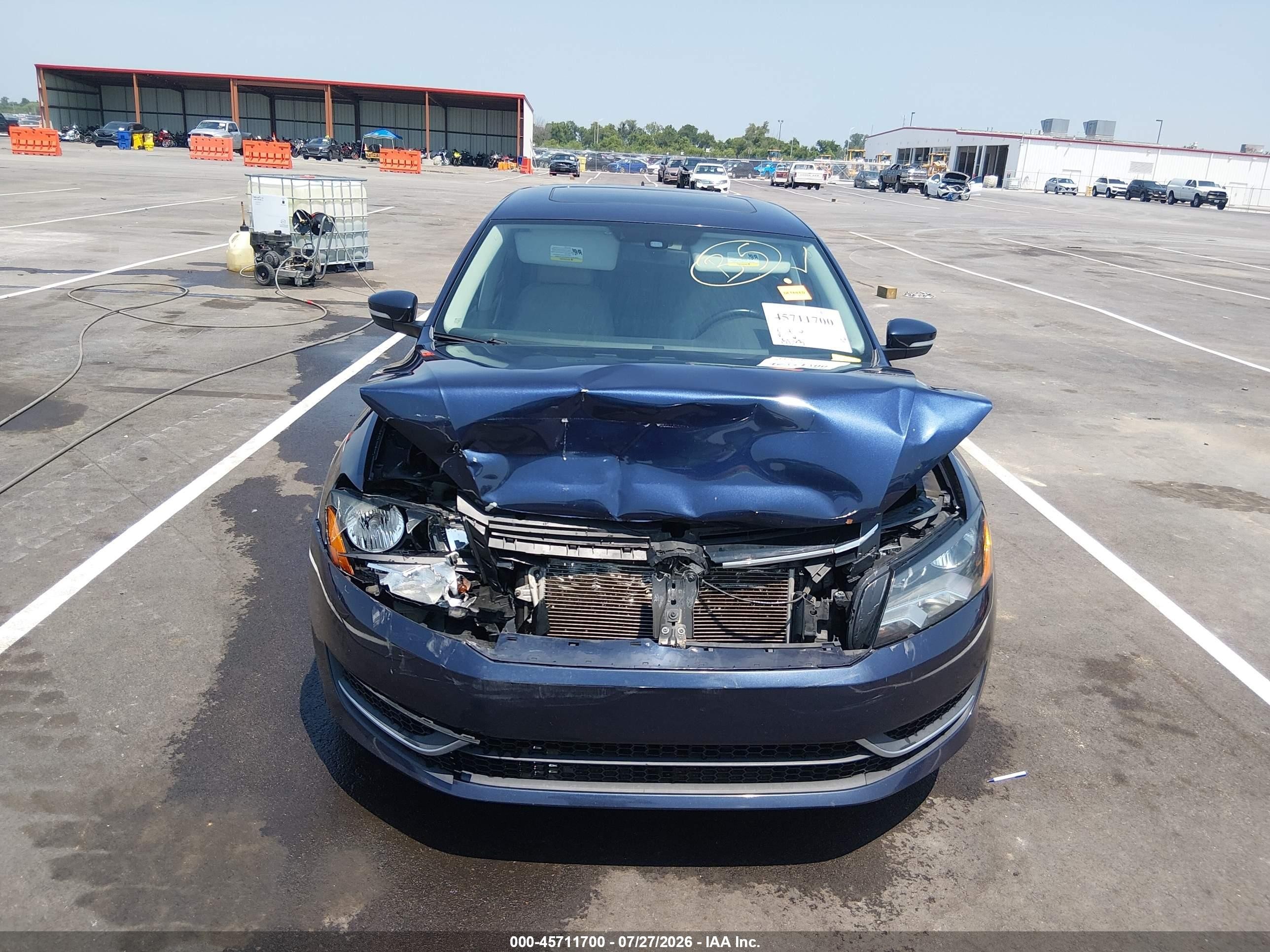 2013 Volkswagen Passat 2.5l Se Blue vin: 1VWBP7A39DC151037