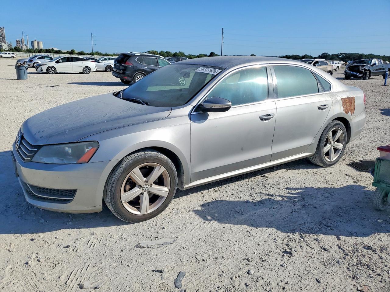 2012 Volkswagen Passat Se Серебряный vin: 1VWBP7A3XCC019967