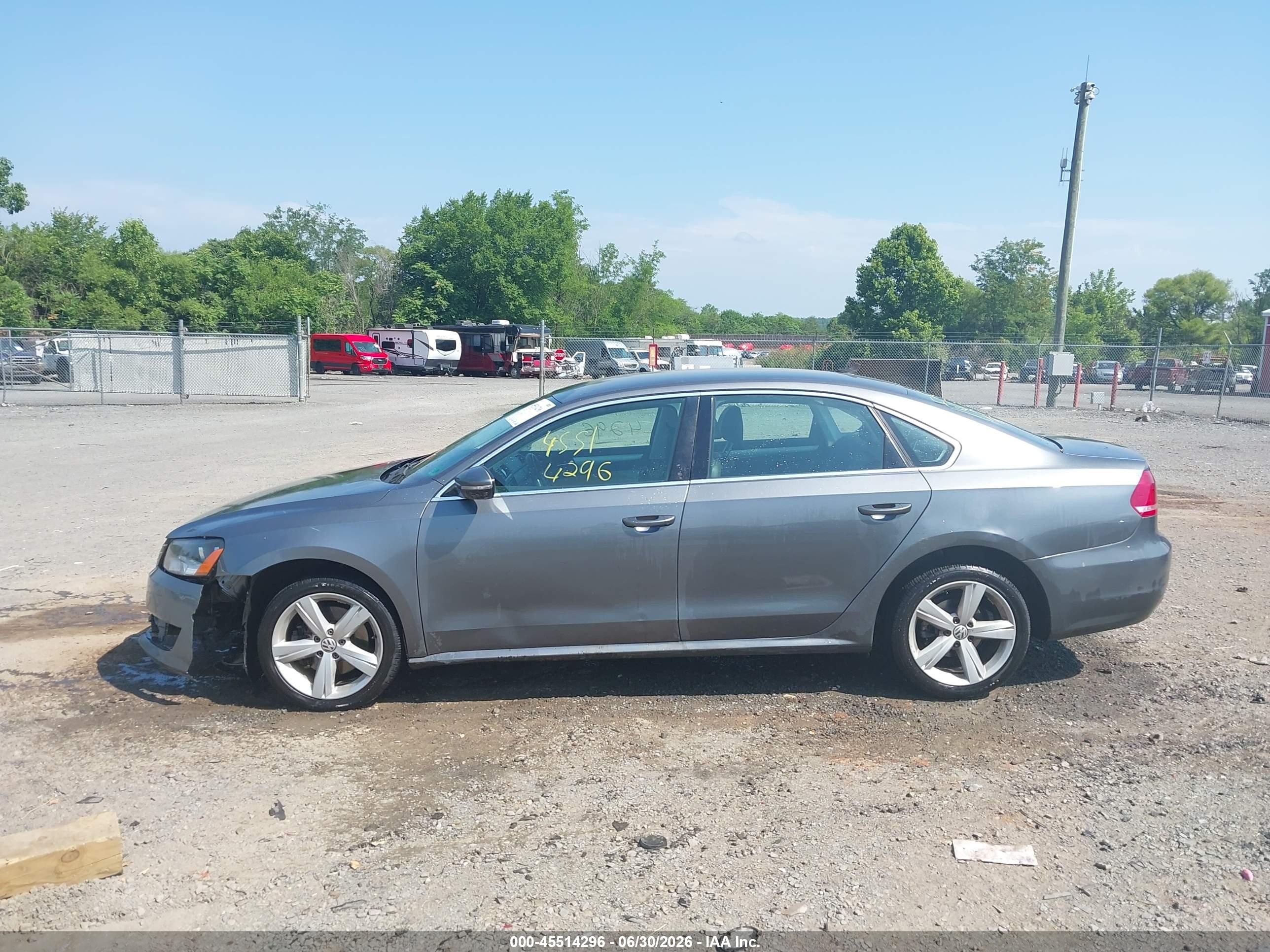 2012 Volkswagen Passat 2.5l Se Blue vin: 1VWBP7A3XCC038860