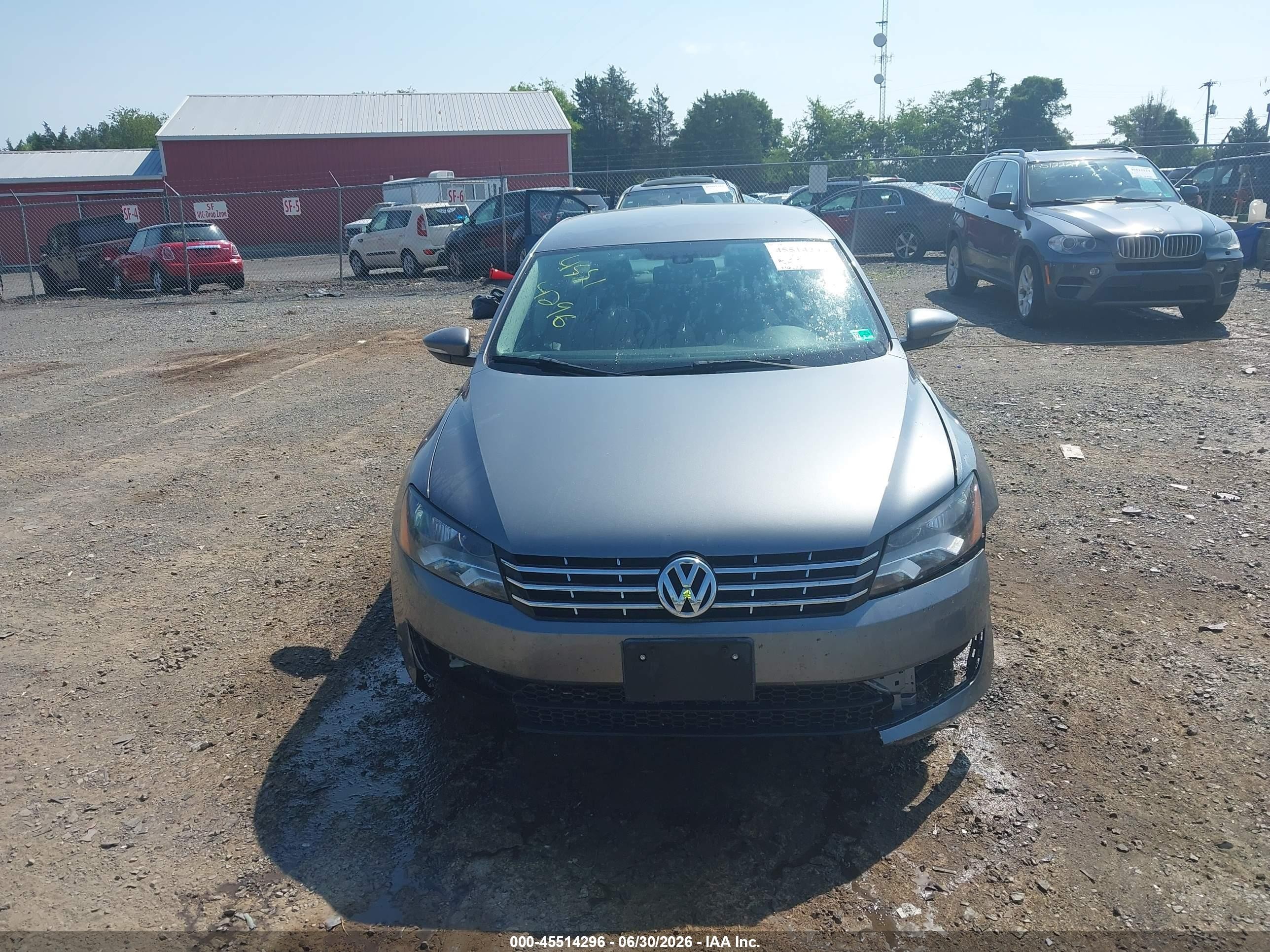 2012 Volkswagen Passat 2.5l Se Blue vin: 1VWBP7A3XCC038860