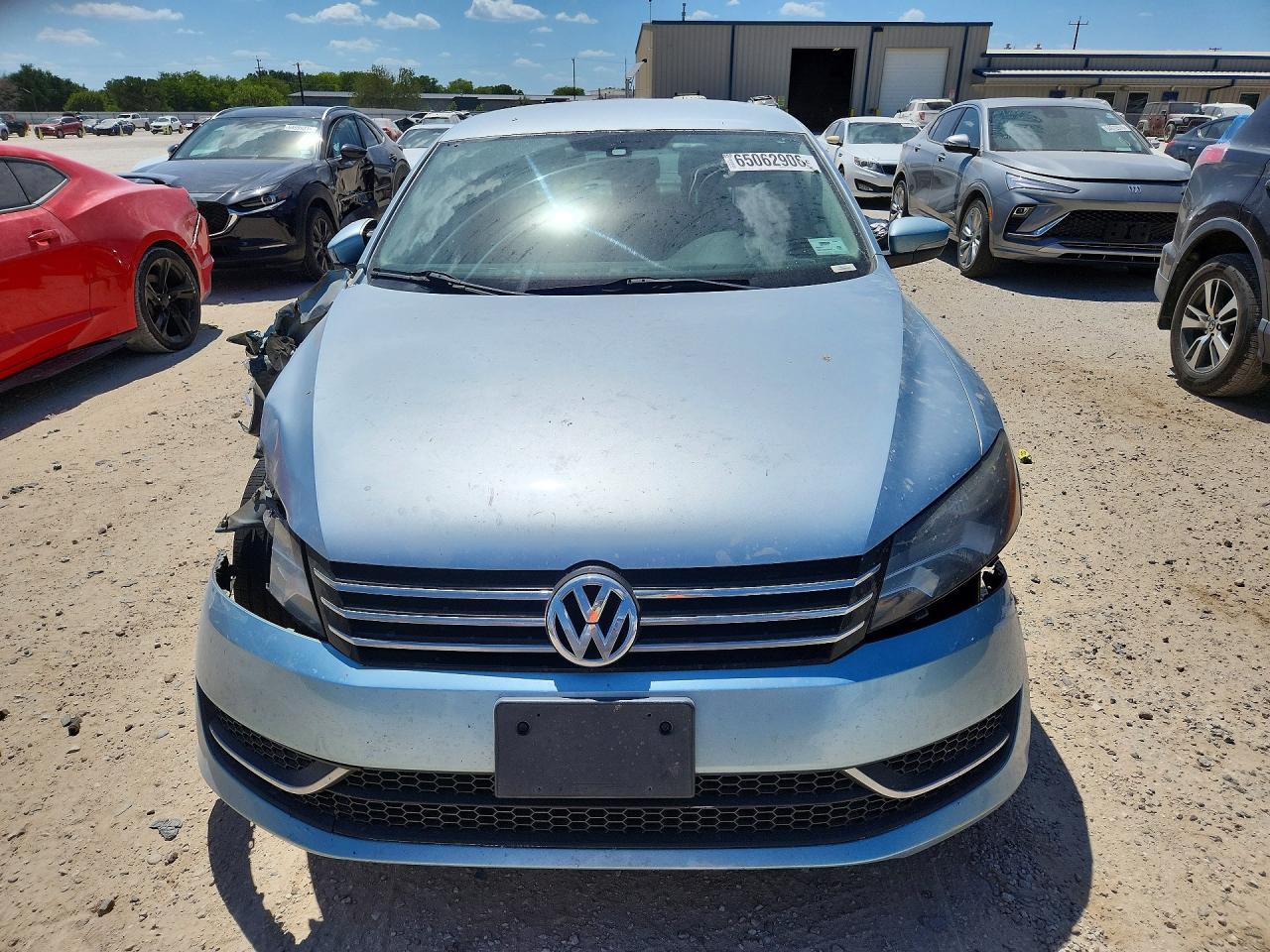 2013 Volkswagen Passat Se Blue vin: 1VWBP7A3XDC032655
