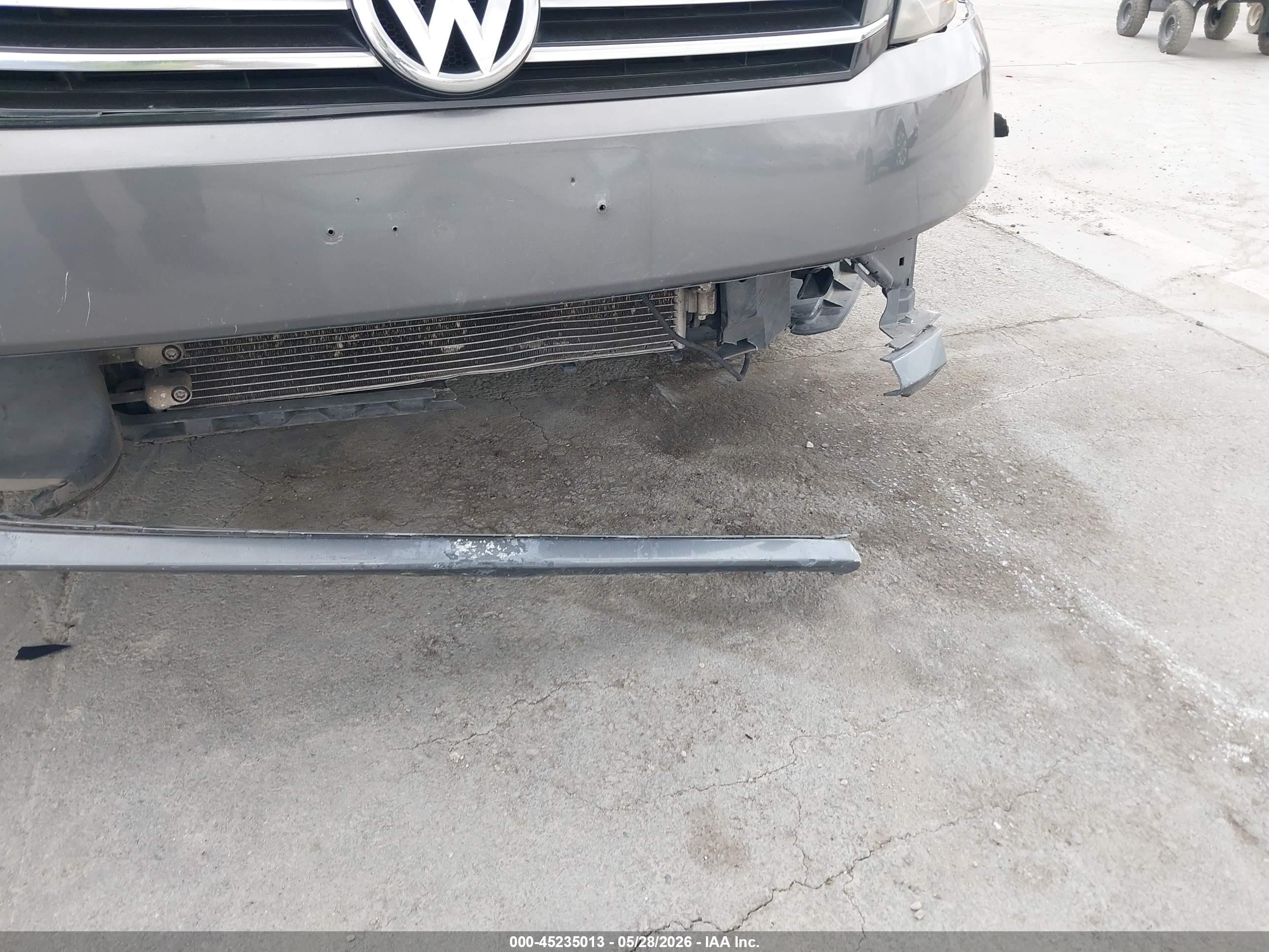 2013 Volkswagen Passat 2.5l Se Gray vin: 1VWBP7A3XDC047673