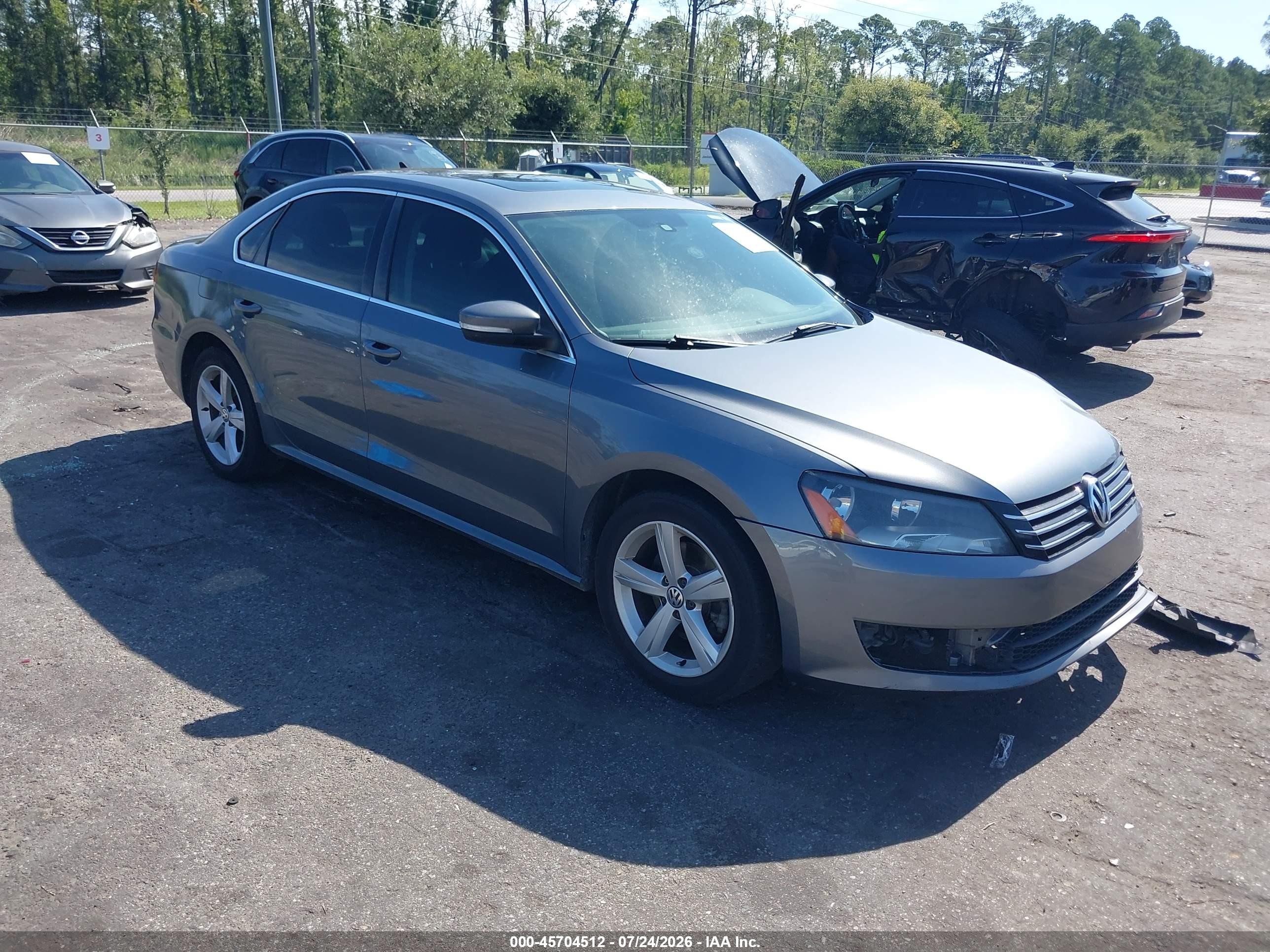 2013 Volkswagen Passat 2.5l Se Black vin: 1VWBP7A3XDC076770