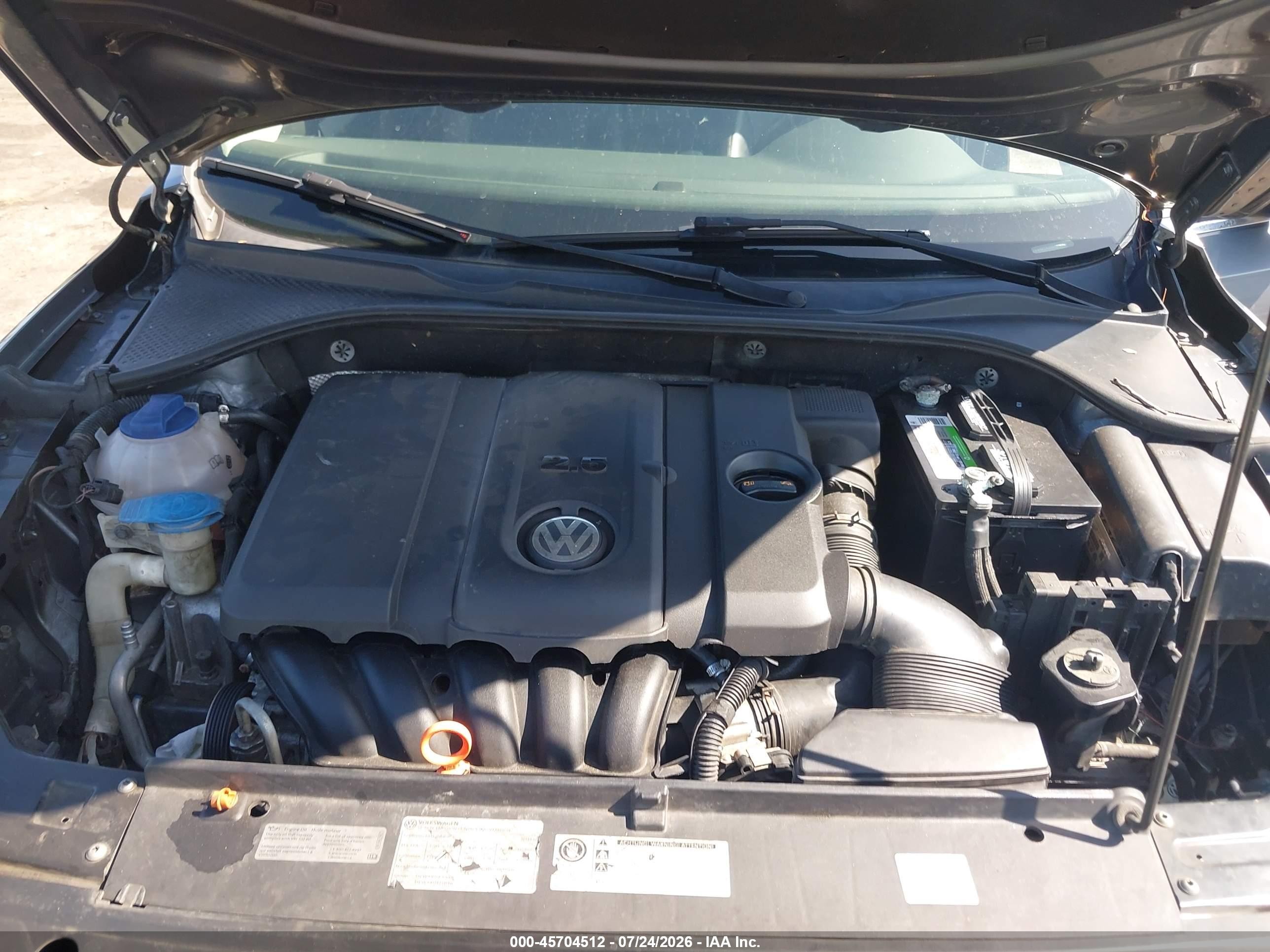2013 Volkswagen Passat 2.5l Se Черный vin: 1VWBP7A3XDC076770