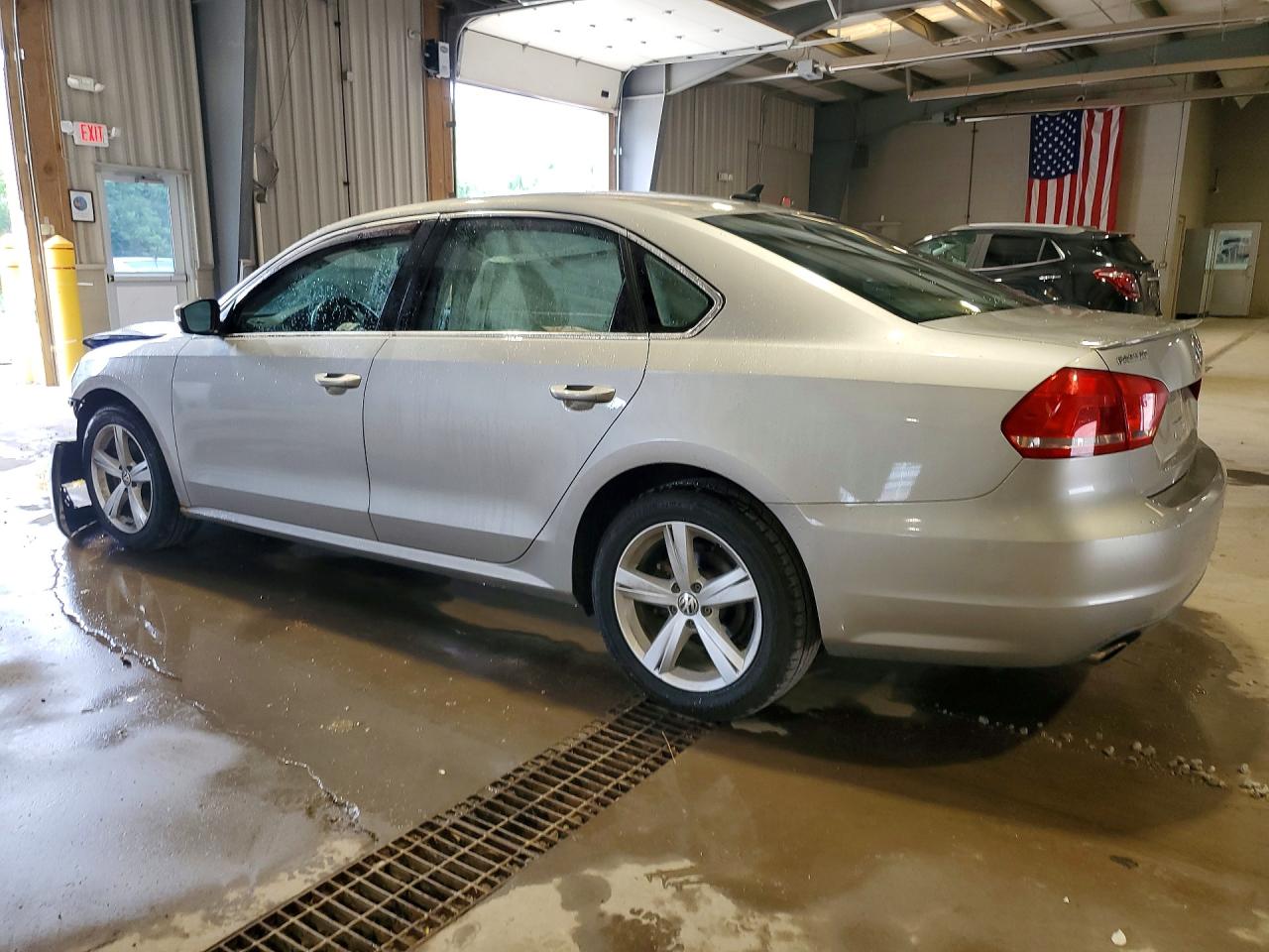 2013 Volkswagen Passat Se Silver vin: 1VWBP7A3XDC089812
