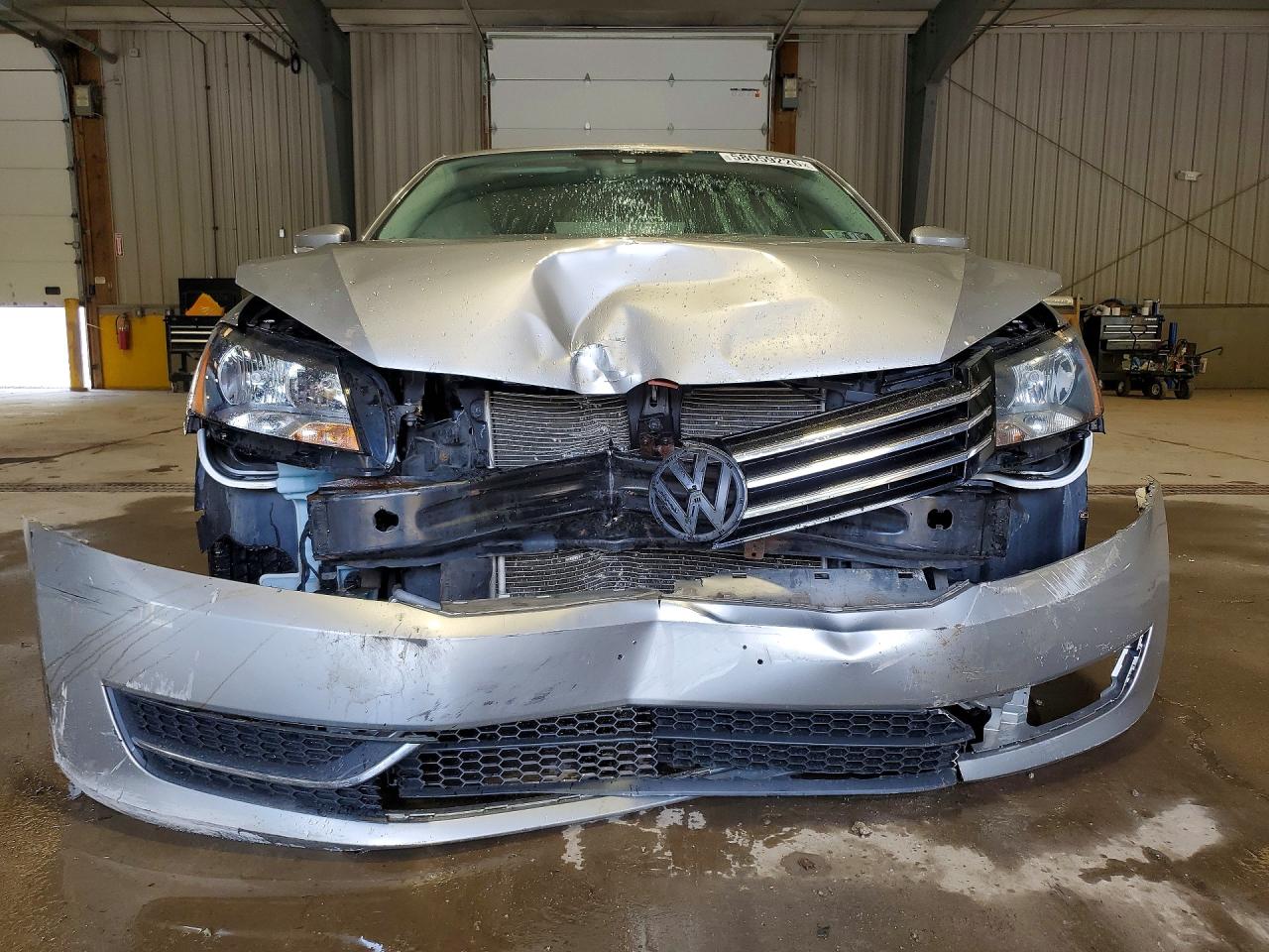 2013 Volkswagen Passat Se Silver vin: 1VWBP7A3XDC089812
