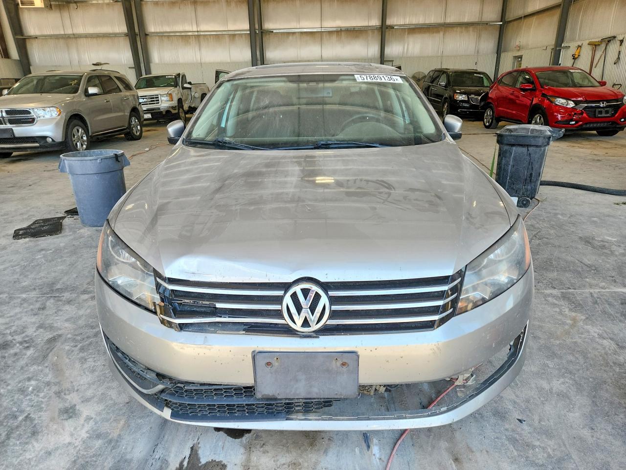 2013 Volkswagen Passat Se Gray vin: 1VWBP7A3XDC111131