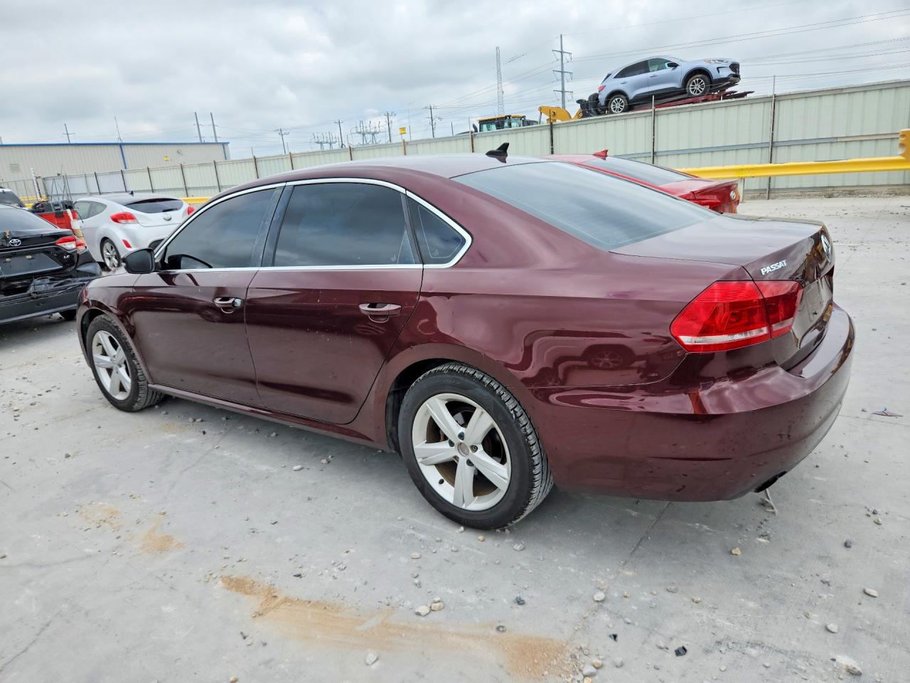 2014 Volkswagen Passat Se Maroon vin: 1VWBS7A30EC053367