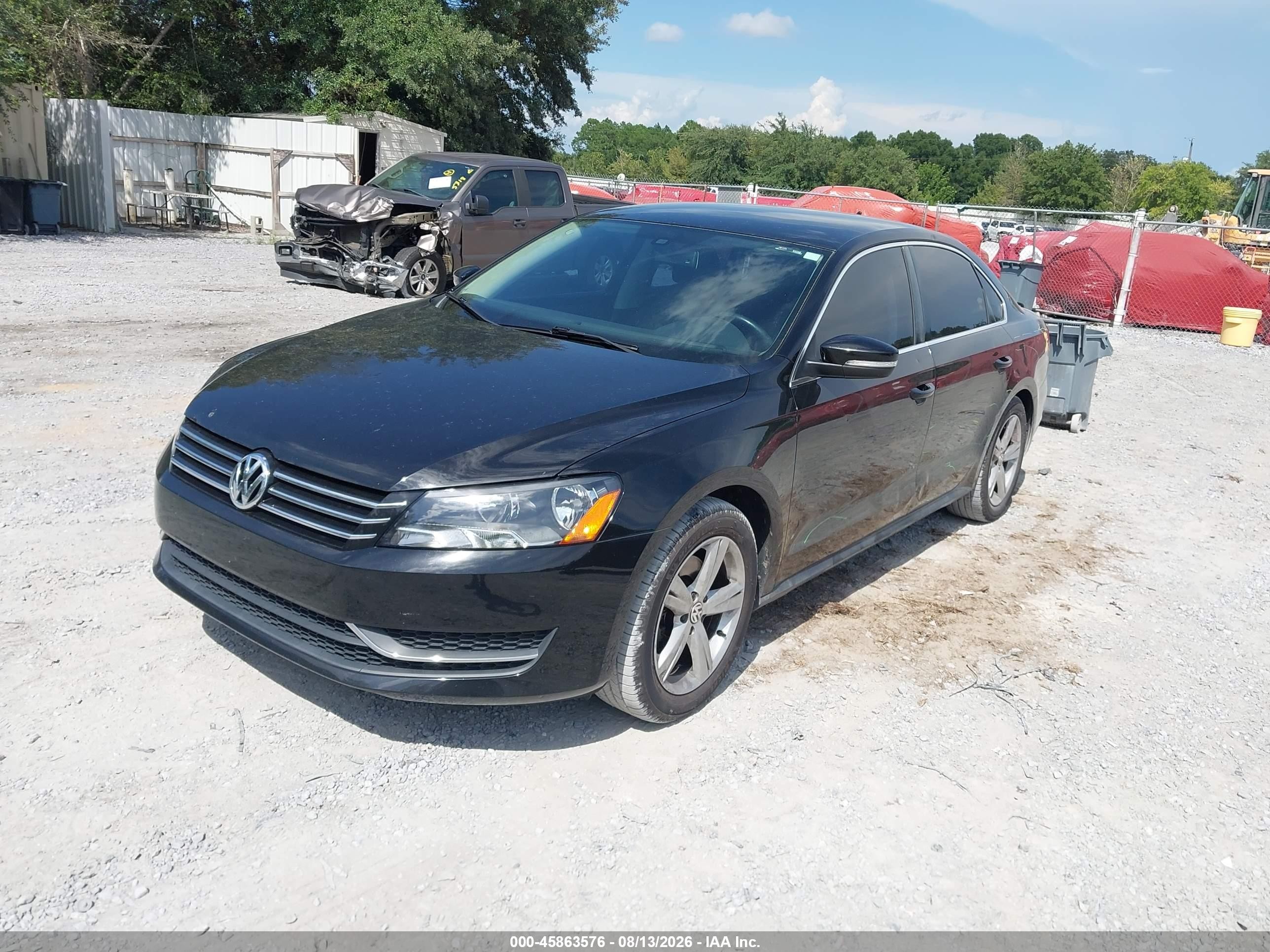 2014 Volkswagen Passat 1.8t Se Черный vin: 1VWBS7A30EC083078