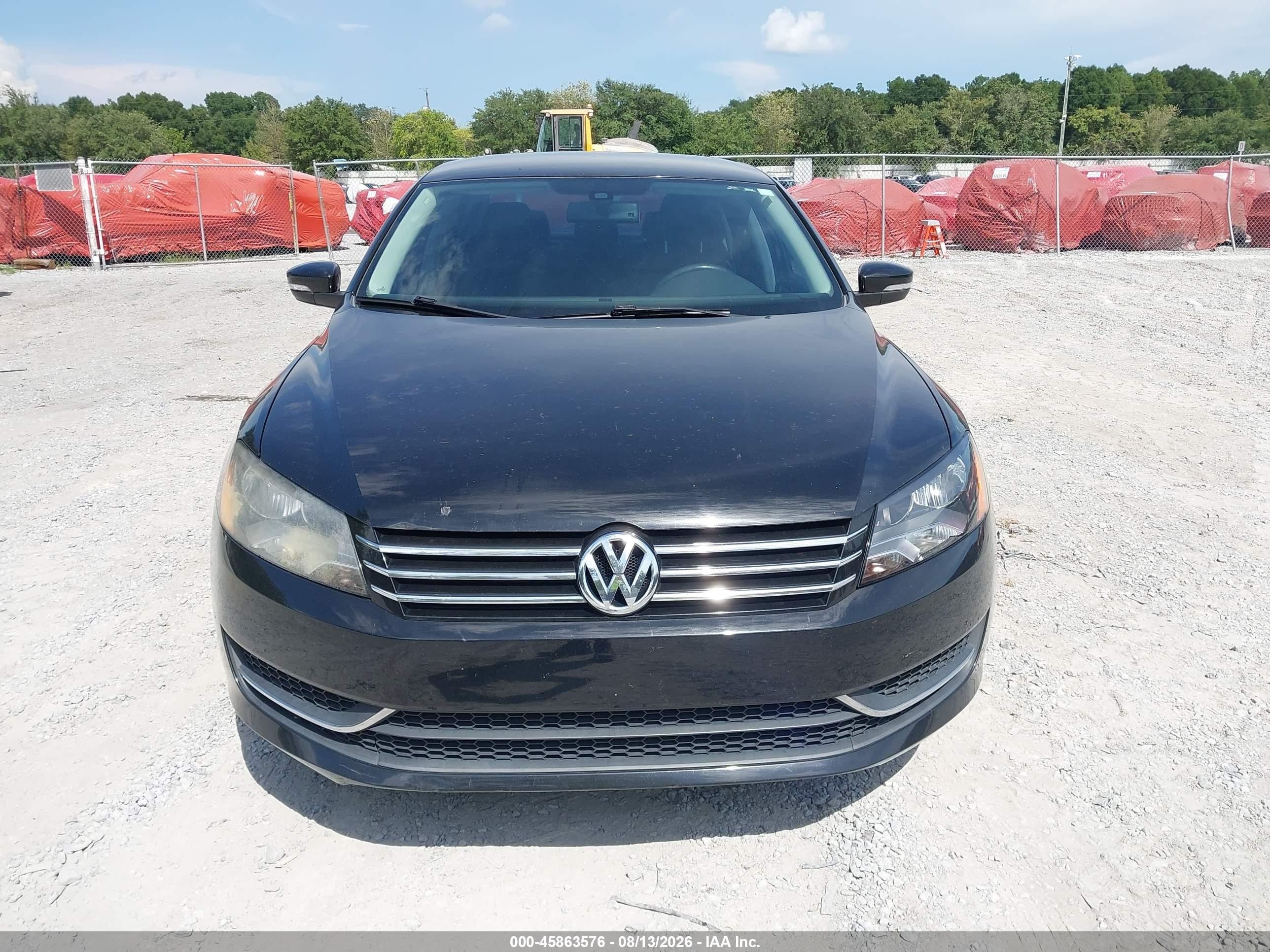 2014 Volkswagen Passat 1.8t Se Черный vin: 1VWBS7A30EC083078