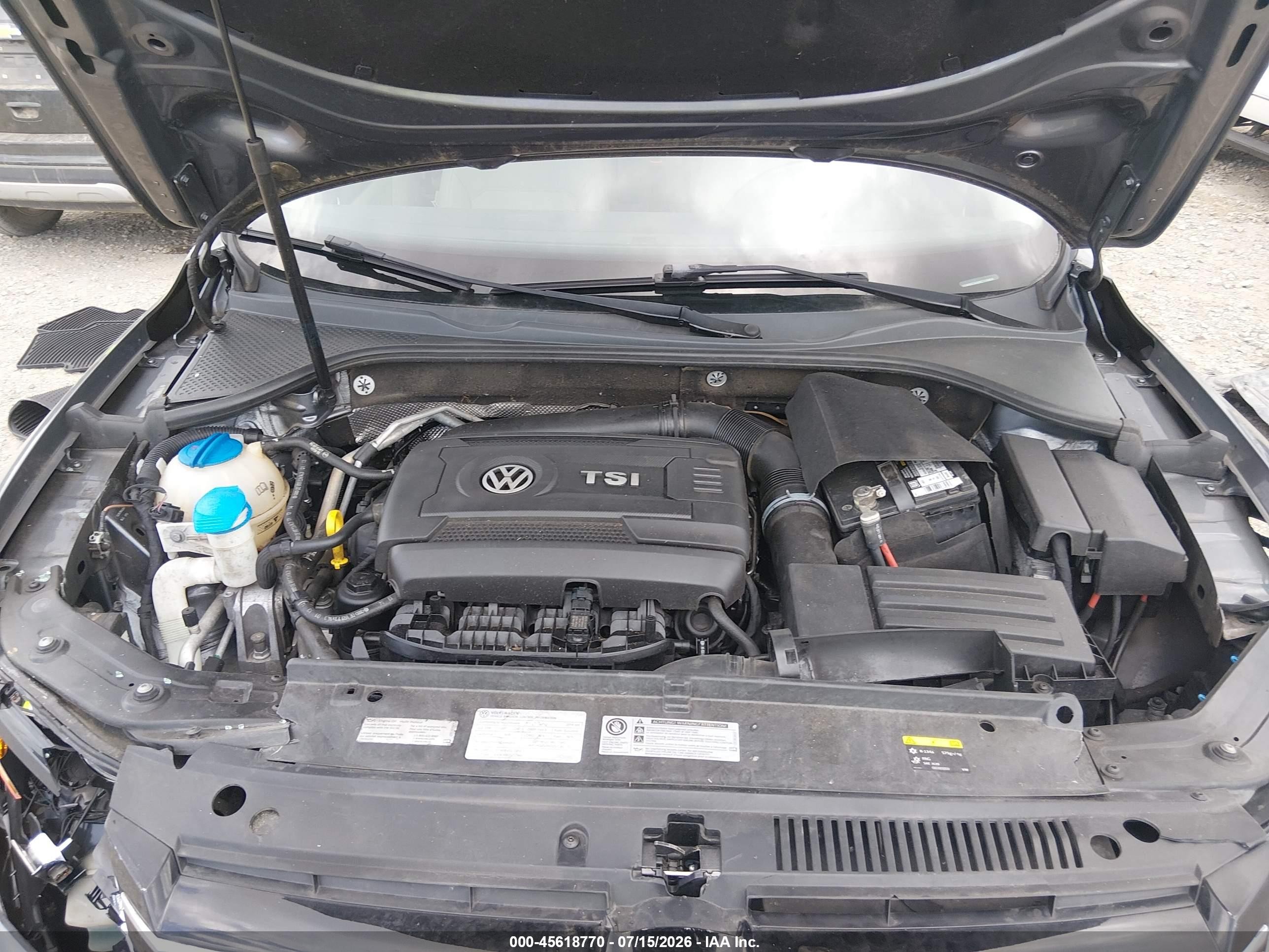 2014 Volkswagen Passat 1.8t Se Gray vin: 1VWBS7A30EC115804