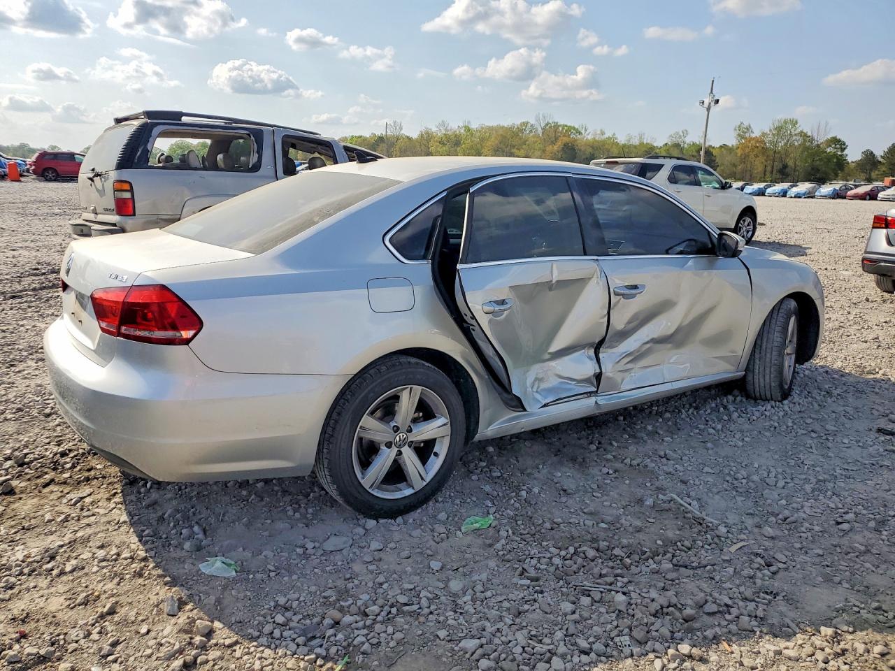 2014 Volkswagen Passat Se Silver vin: 1VWBS7A30EC120307