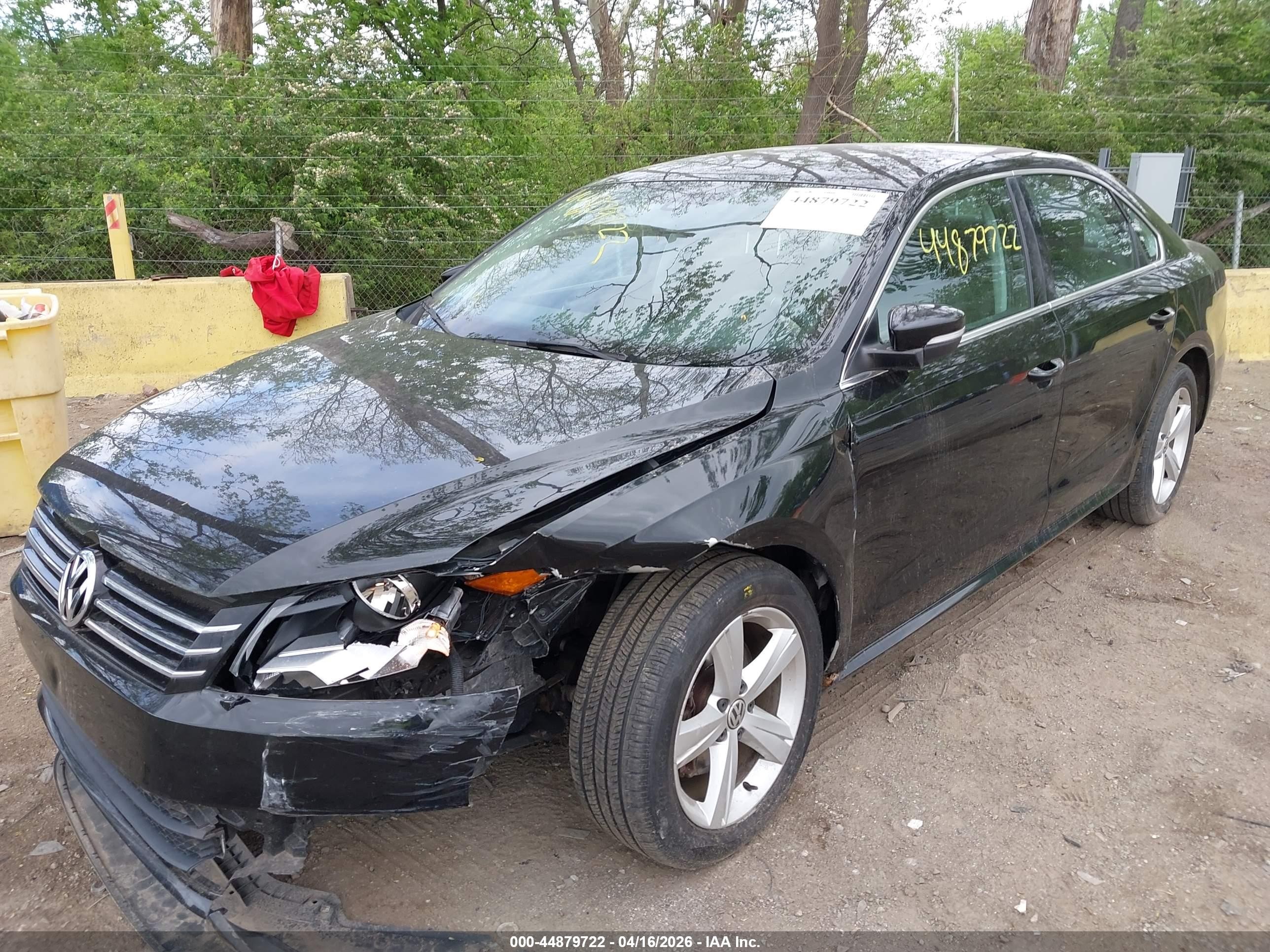2014 Volkswagen Passat 1.8t Se Черный vin: 1VWBS7A31EC042250